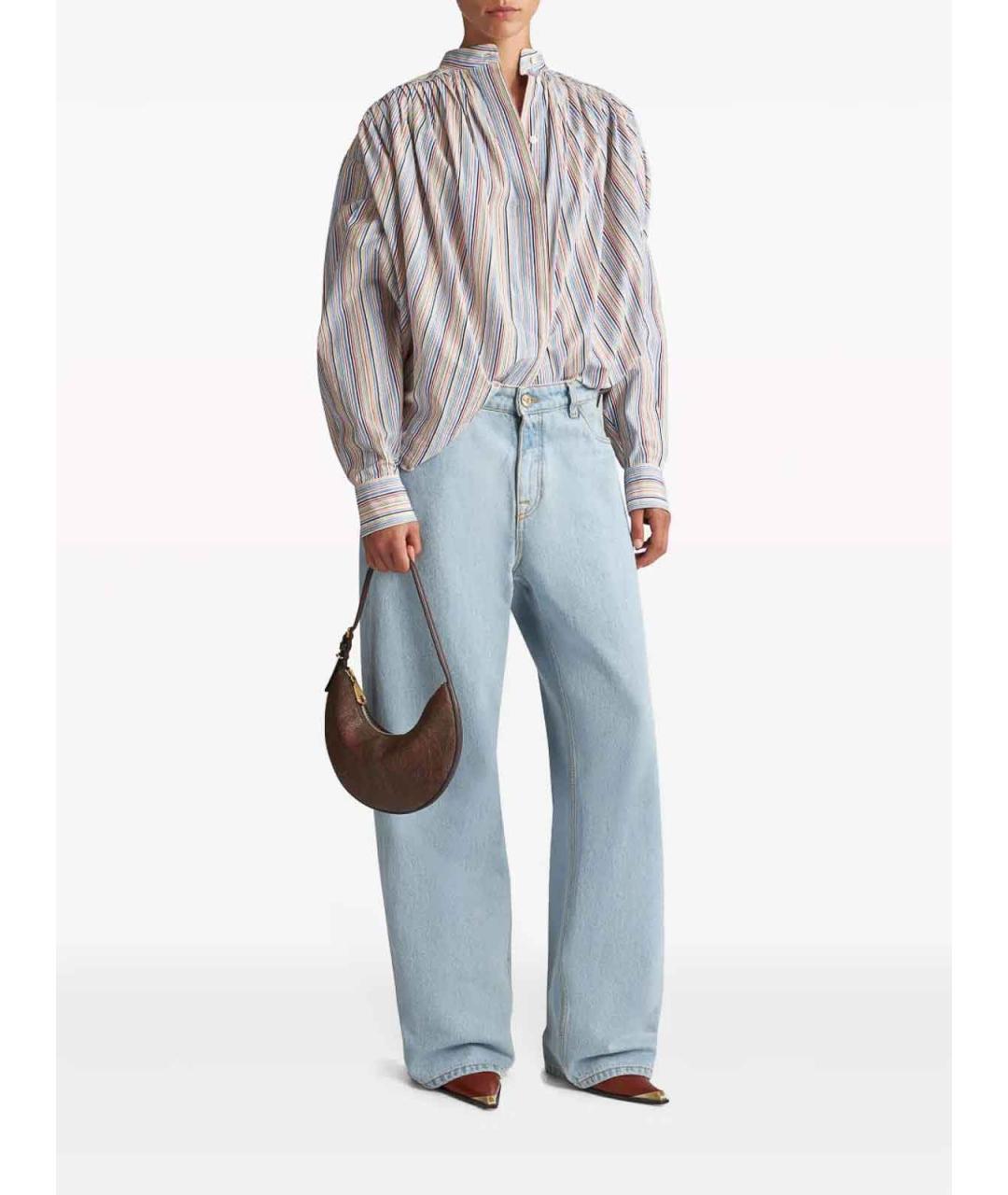 ETRO Коричневая тканевая сумка через плечо, фото 4