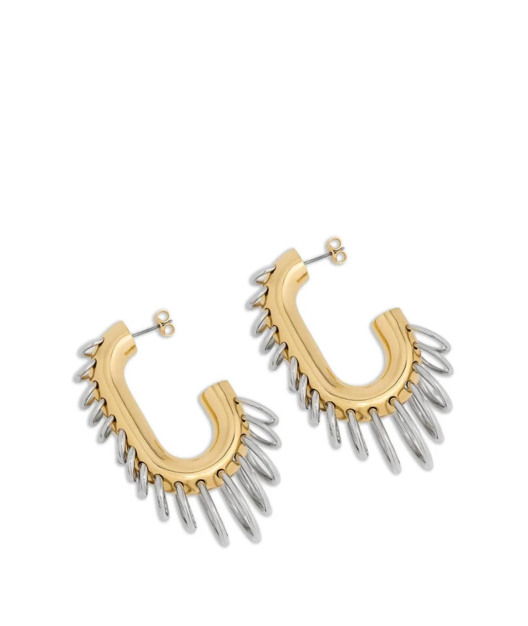 PACO RABANNE Золотые латунные серьги, фото 4