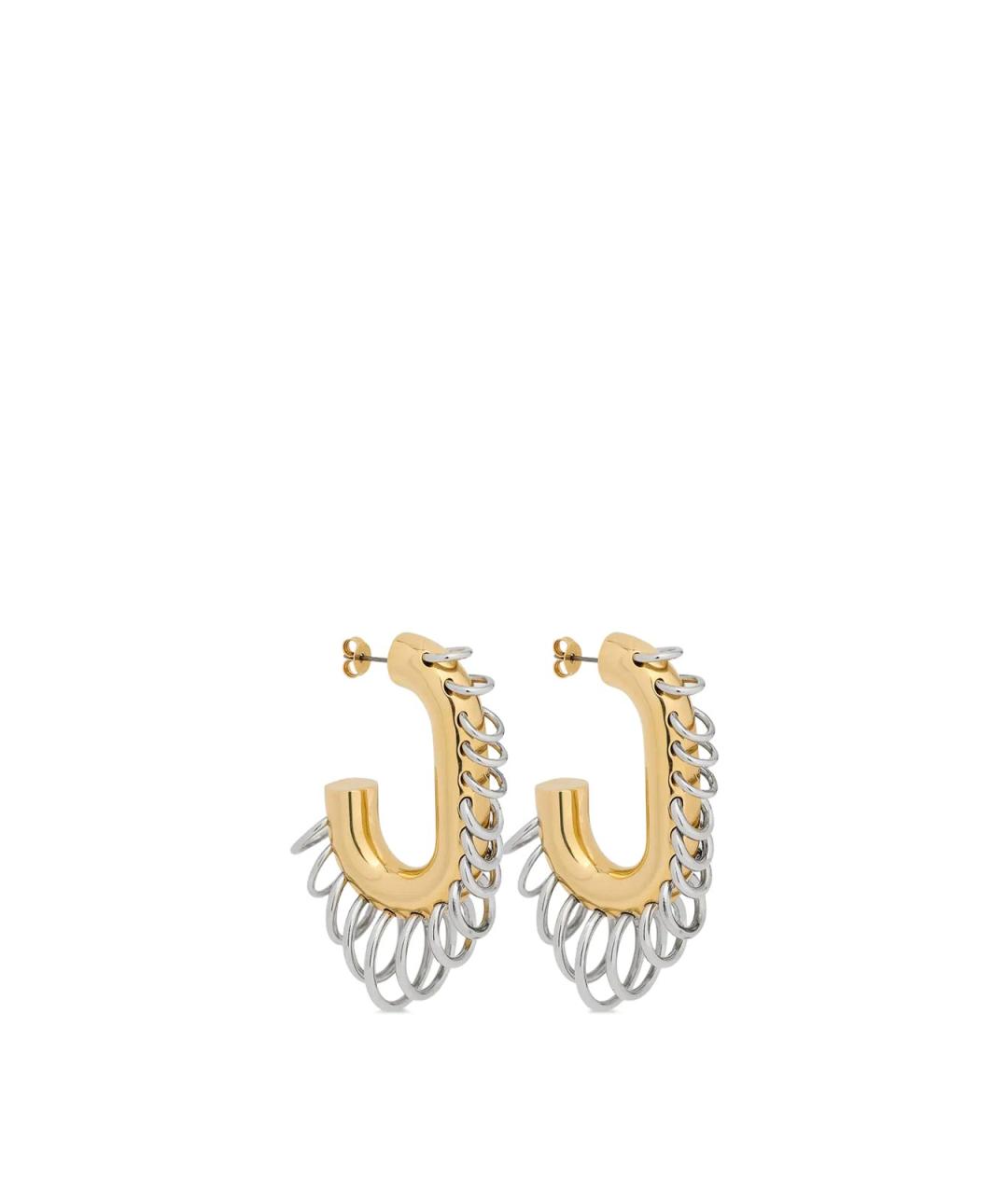 PACO RABANNE Золотые латунные серьги, фото 1