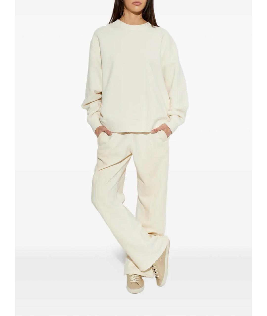 GOLDEN GOOSE Бежевые хлопковые спортивные брюки и шорты, фото 3