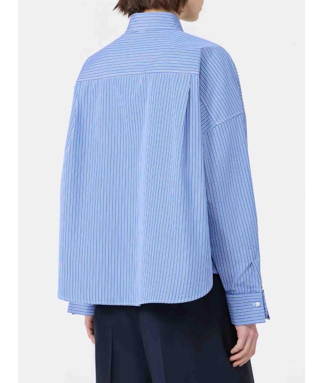 WEEKEND MAX MARA Голубая хлопковая рубашка, фото 4