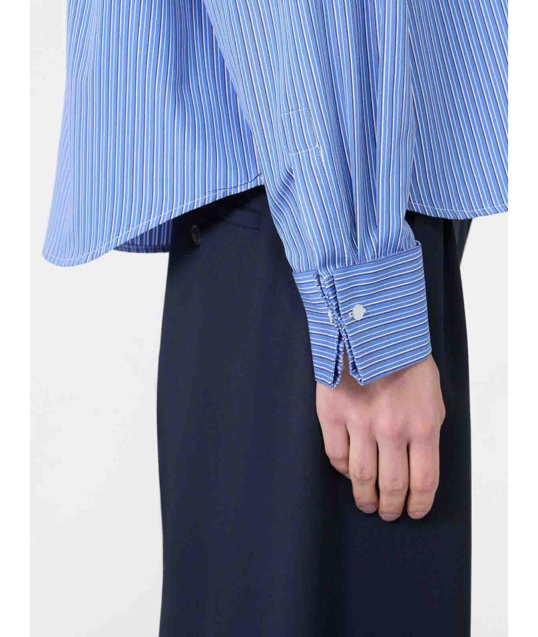 WEEKEND MAX MARA Голубая хлопковая рубашка, фото 3