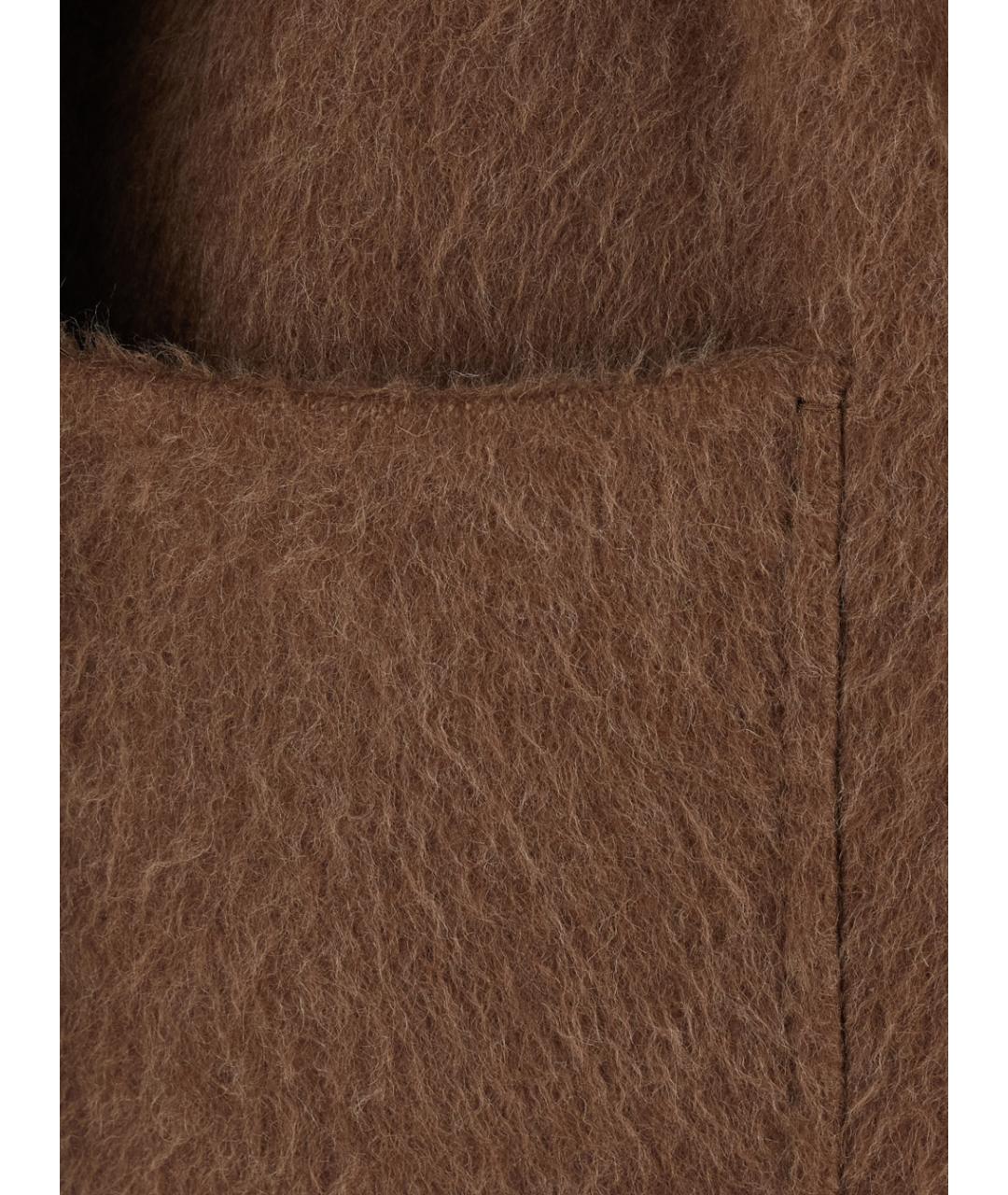 MAX MARA Коричневое шерстяное пальто, фото 3