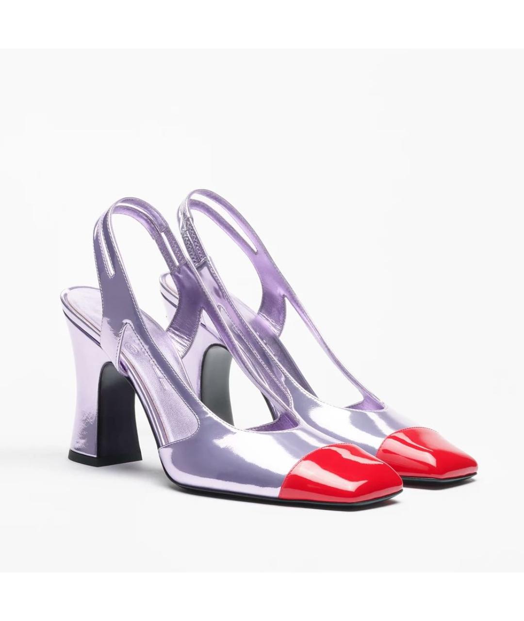 CHANEL Фиолетовые туфли из лакированной кожи, фото 2