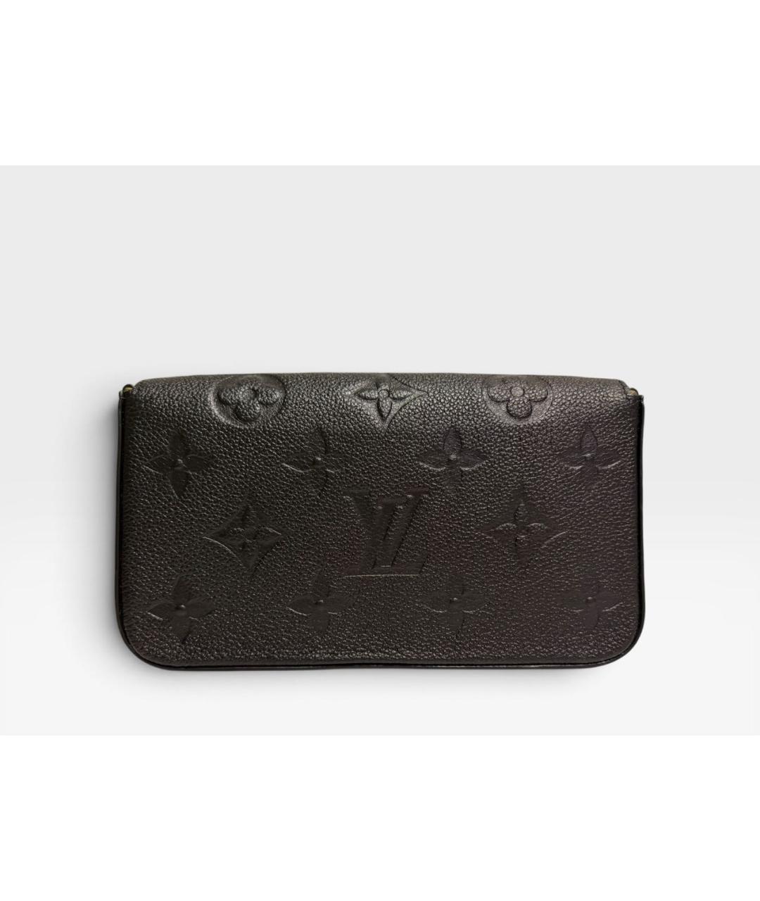 LOUIS VUITTON Черная кожаная сумка через плечо, фото 2