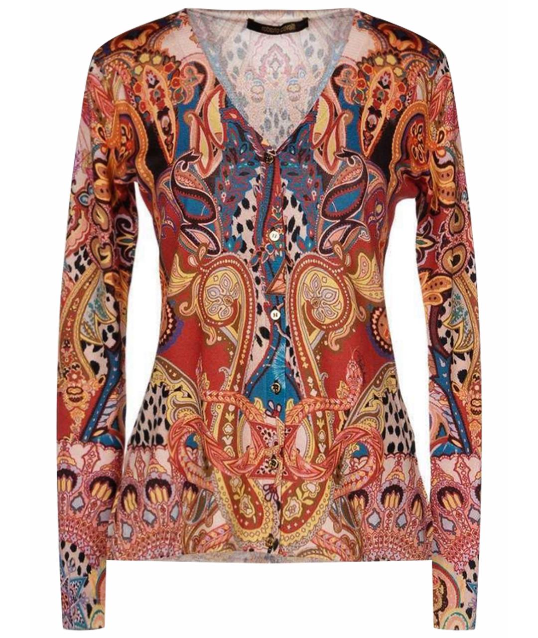 ROBERTO CAVALLI Мульти кашемировый кардиган, фото 1