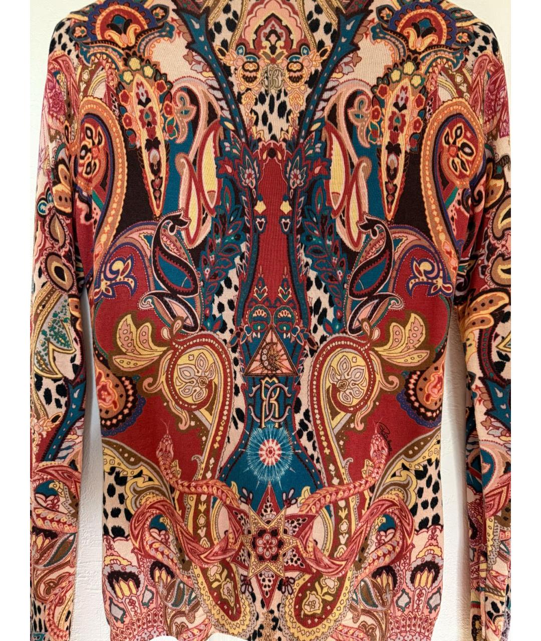 ROBERTO CAVALLI Мульти кашемировый кардиган, фото 8