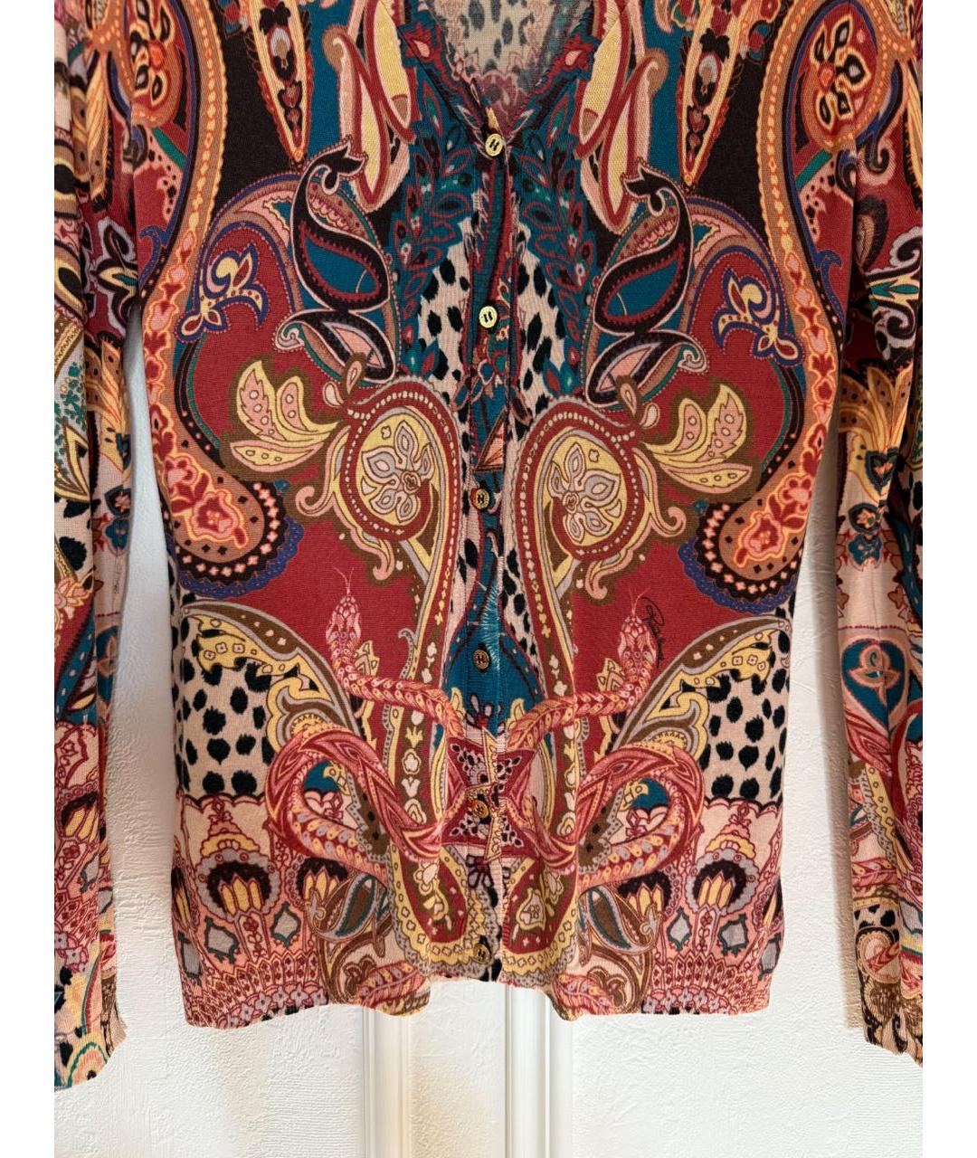 ROBERTO CAVALLI Мульти кашемировый кардиган, фото 4