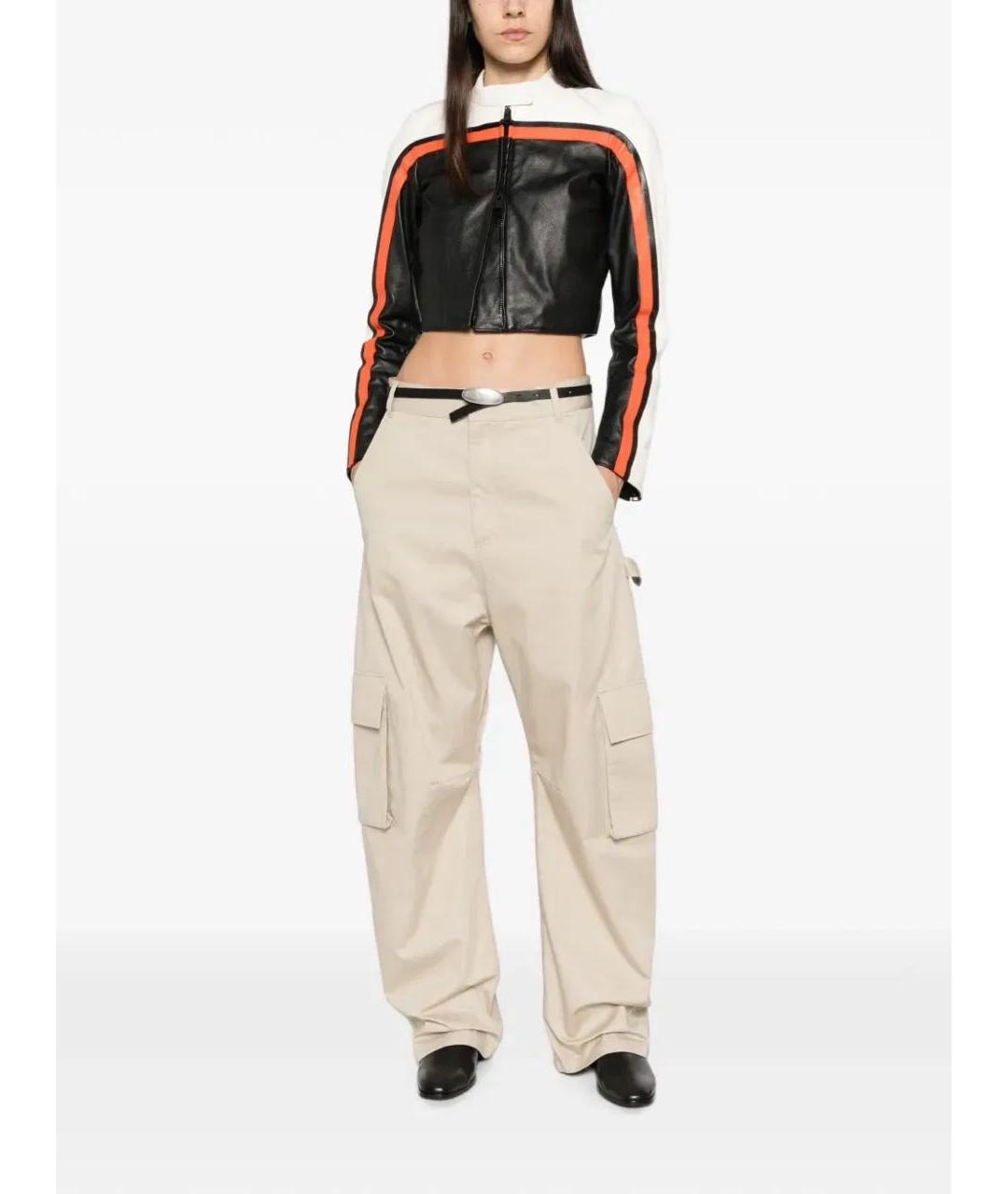 BALENCIAGA Бежевые хлопковые прямые брюки, фото 6