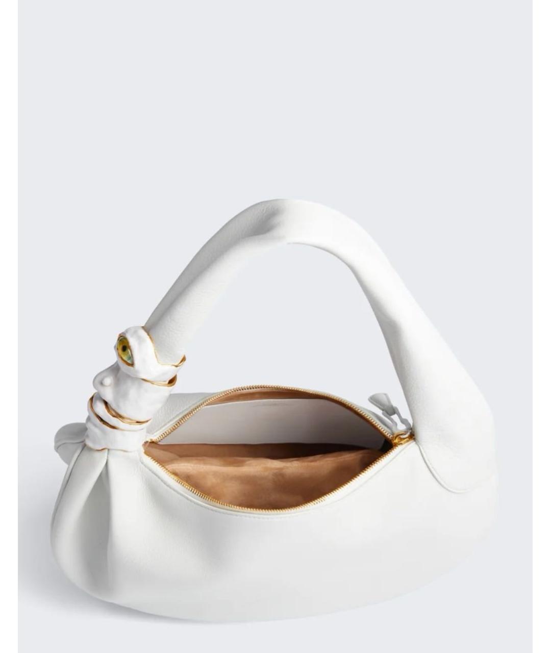 SCHIAPARELLI Белая кожаная сумка через плечо, фото 4