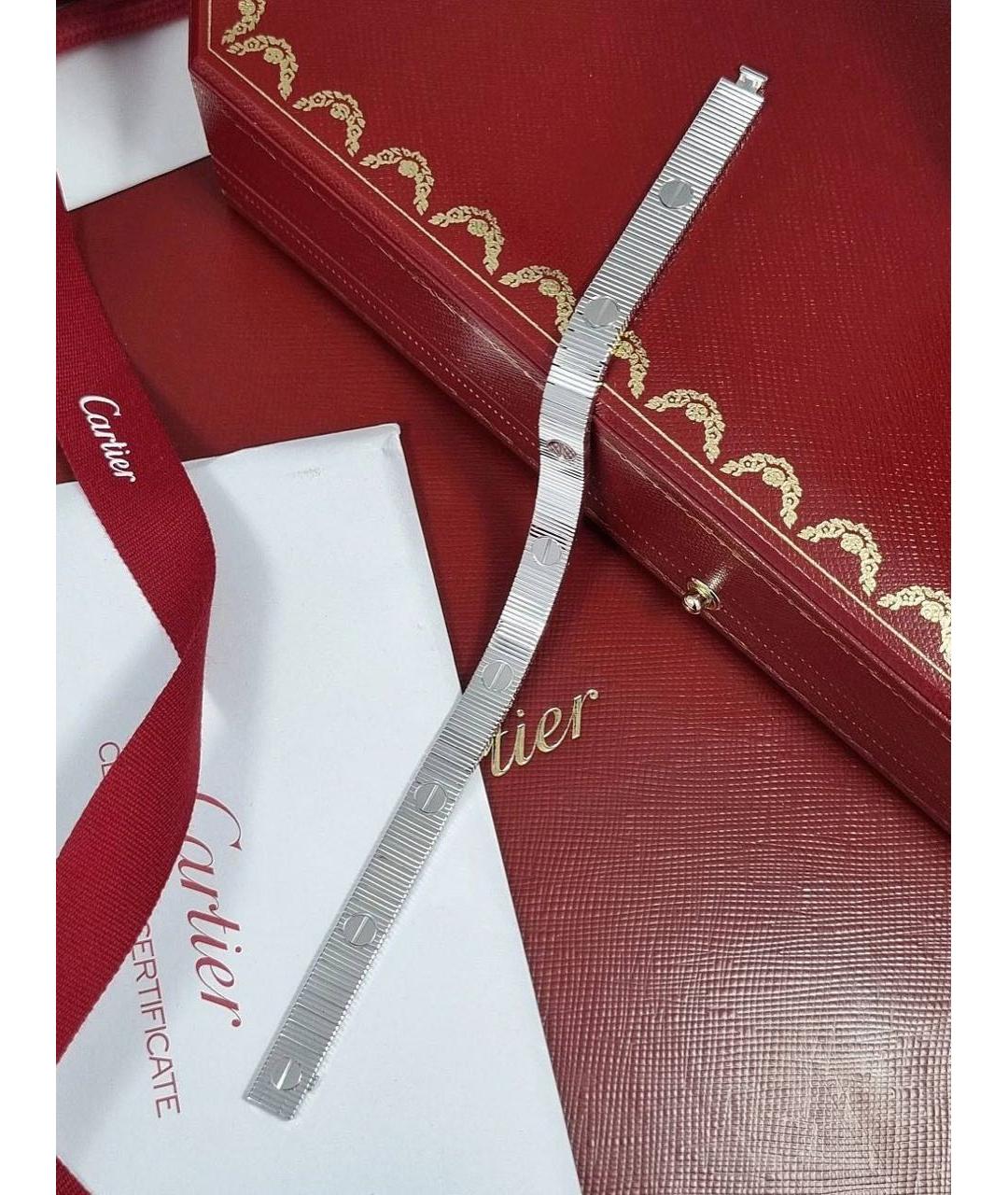 CARTIER Серебряный браслет из белого золота, фото 4