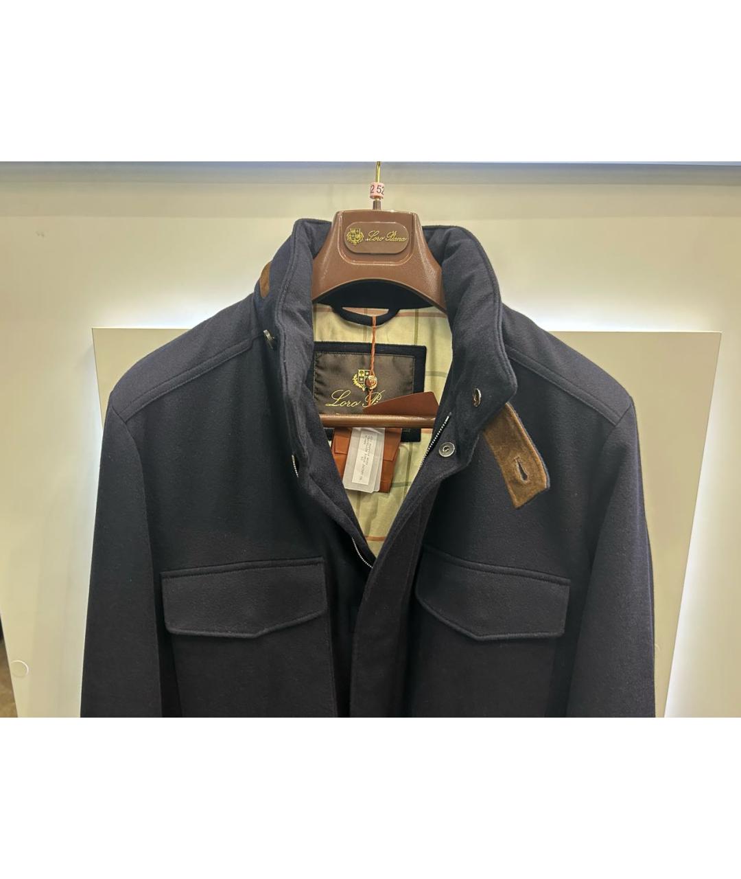 LORO PIANA Темно-синяя кашемировая куртка, фото 3