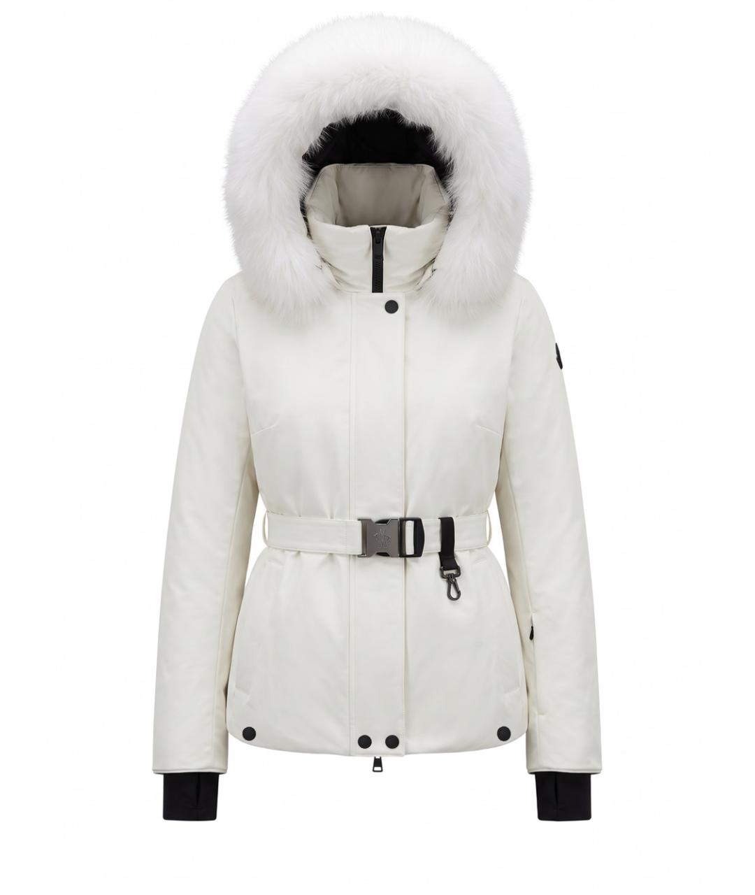 MONCLER GRENOBLE Белый полиэстеровый пуховик, фото 6