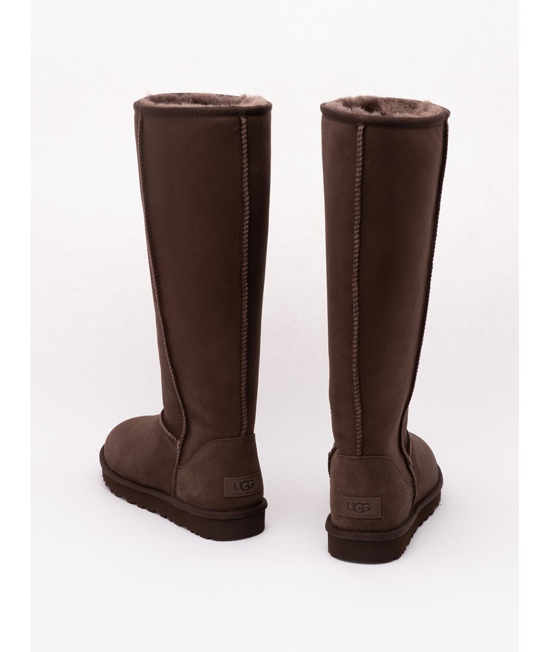 UGG Коричневые замшевые сапоги, фото 3