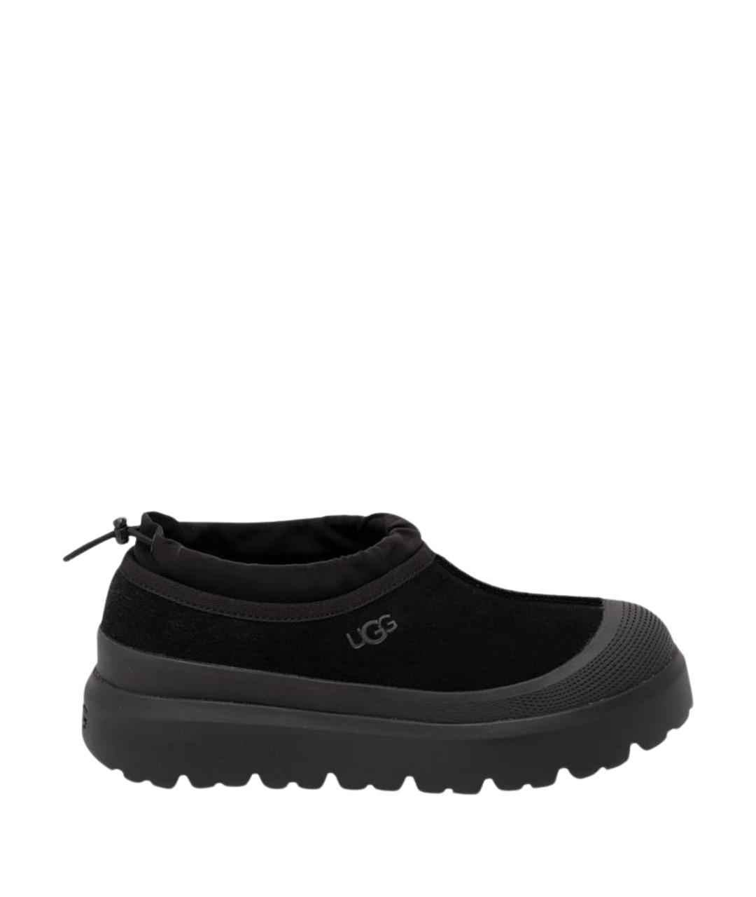 UGG Черные кожаные низкие ботинки, фото 1