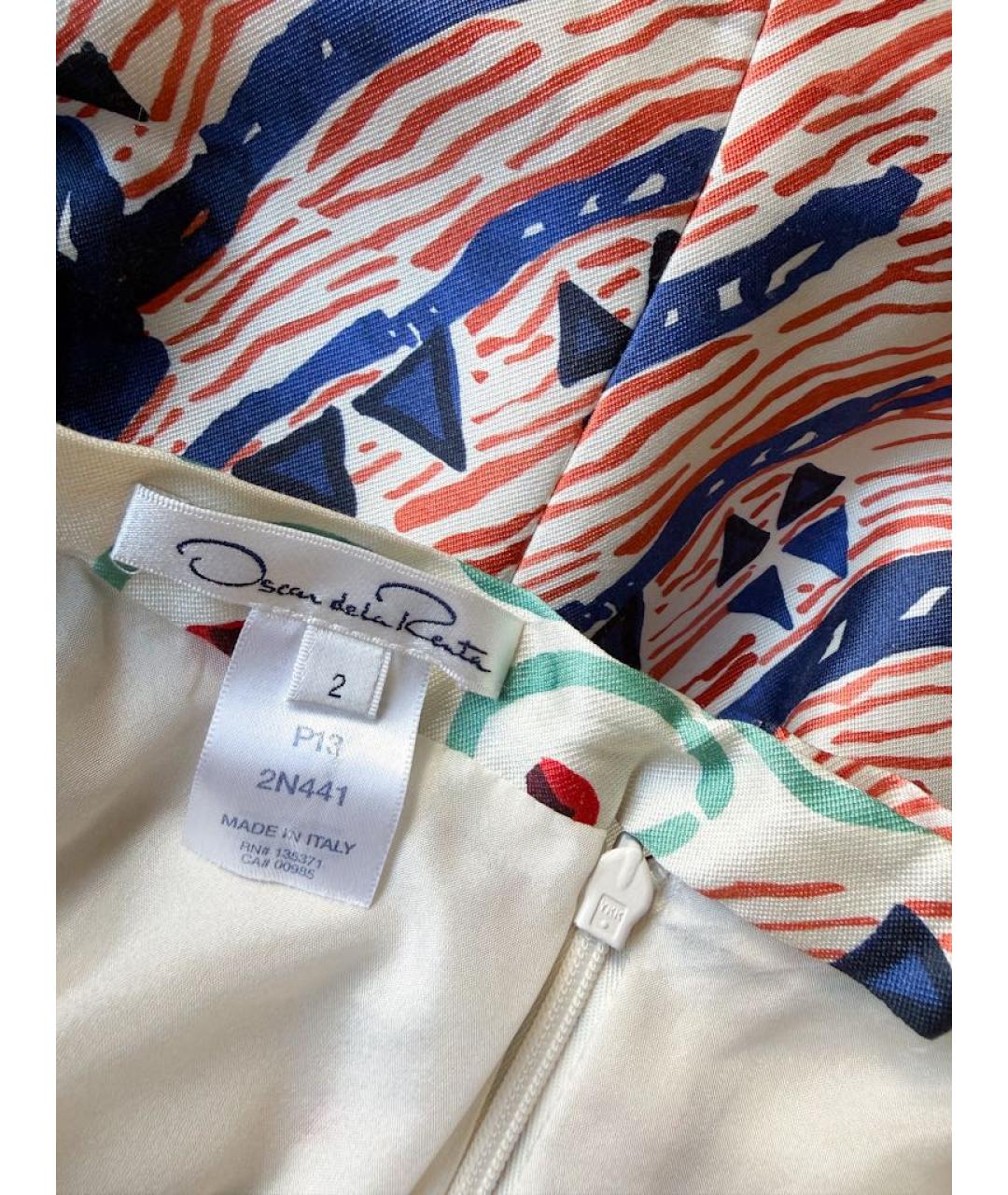 OSCAR DE LA RENTA Мульти юбка миди, фото 6