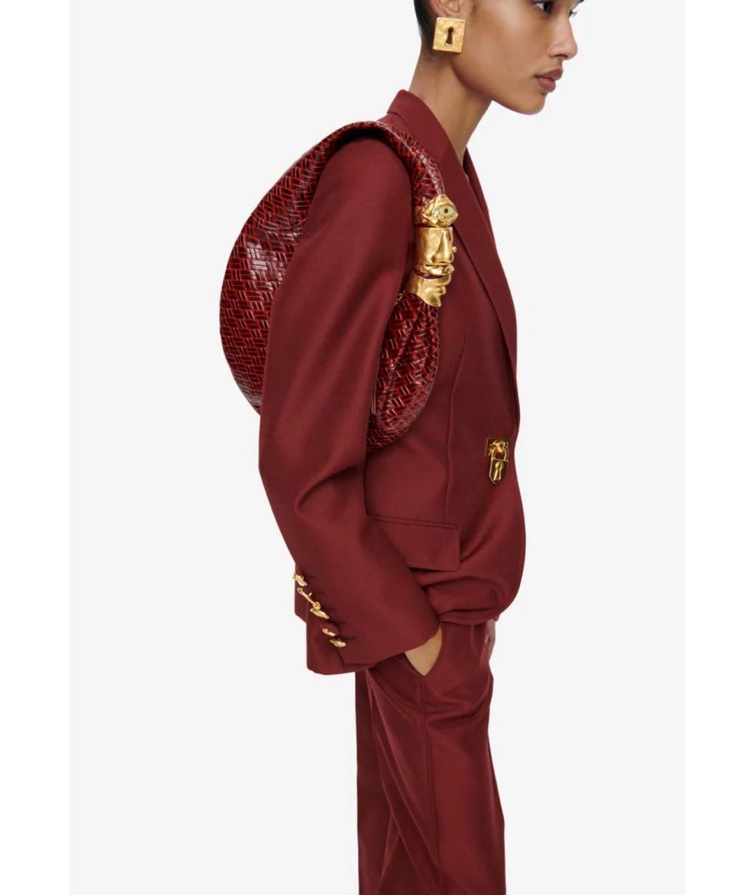 SCHIAPARELLI Красная кожаная сумка через плечо, фото 2