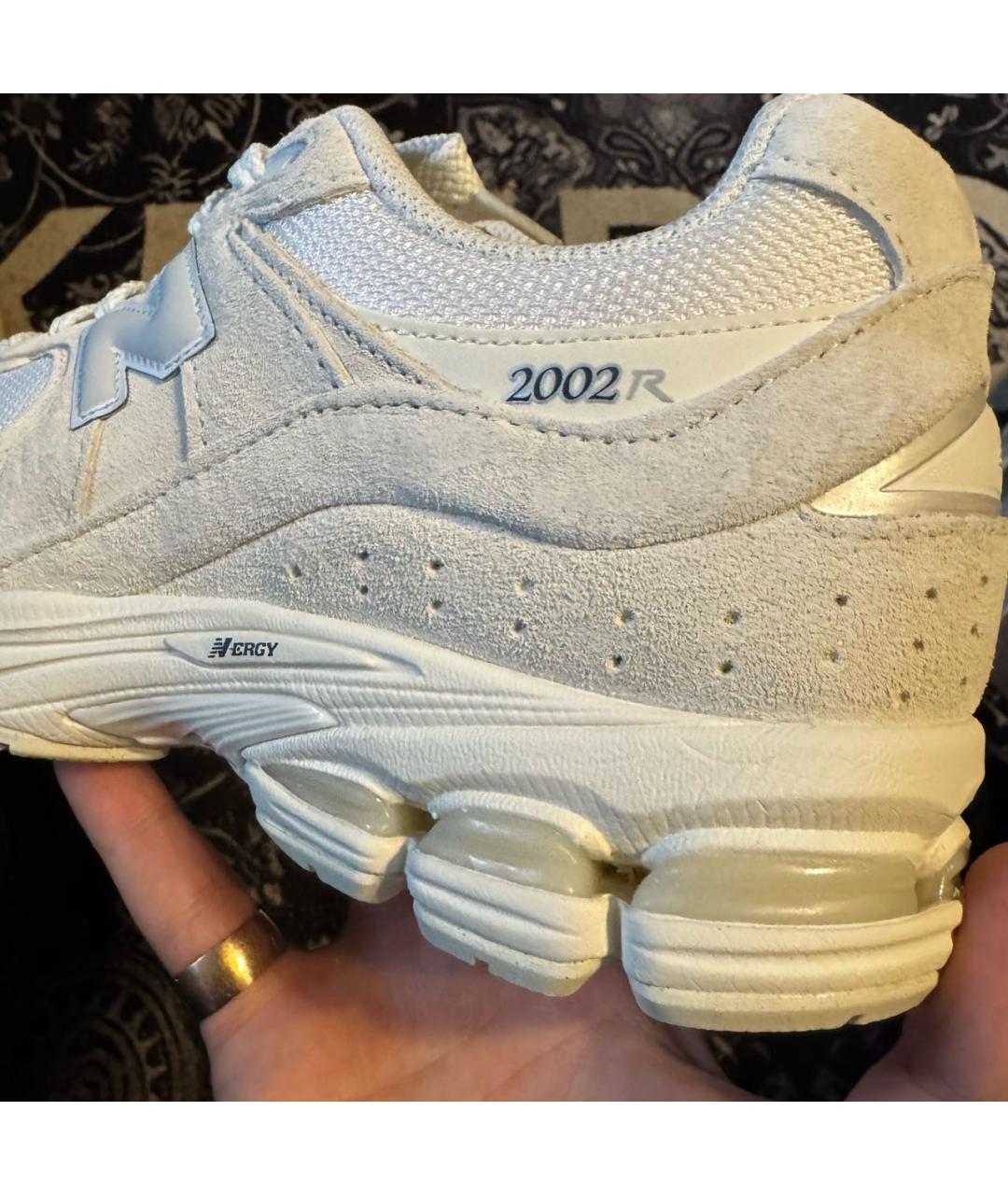 NEW BALANCE Бежевые замшевые низкие кроссовки / кеды, фото 5
