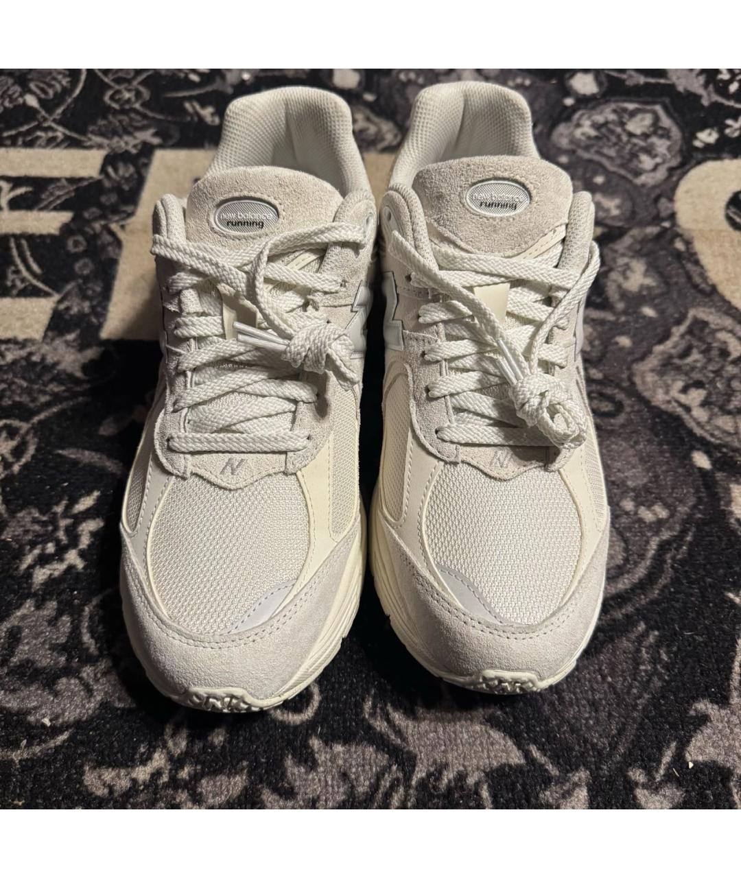 NEW BALANCE Бежевые замшевые низкие кроссовки / кеды, фото 2