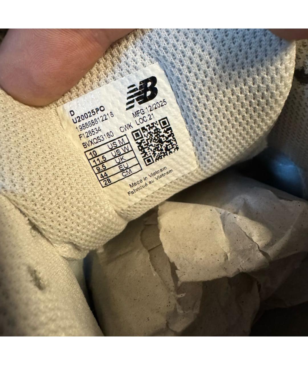 NEW BALANCE Бежевые замшевые низкие кроссовки / кеды, фото 8