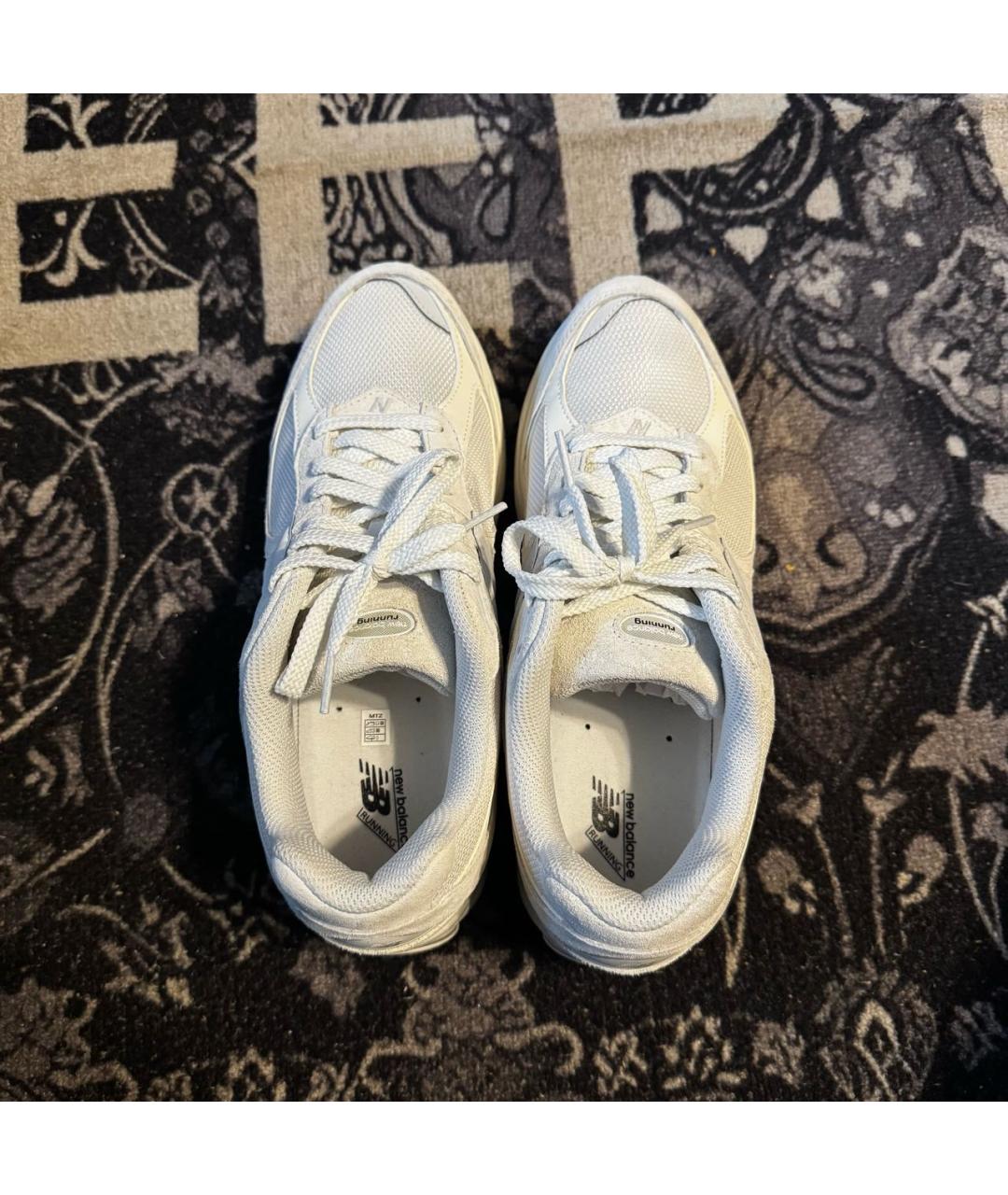 NEW BALANCE Бежевые замшевые низкие кроссовки / кеды, фото 3