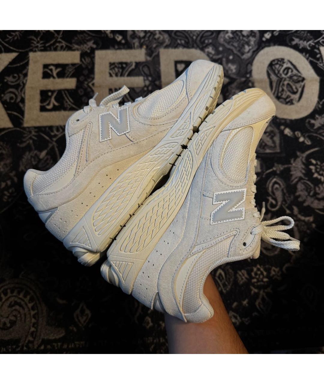NEW BALANCE Бежевые замшевые низкие кроссовки / кеды, фото 7