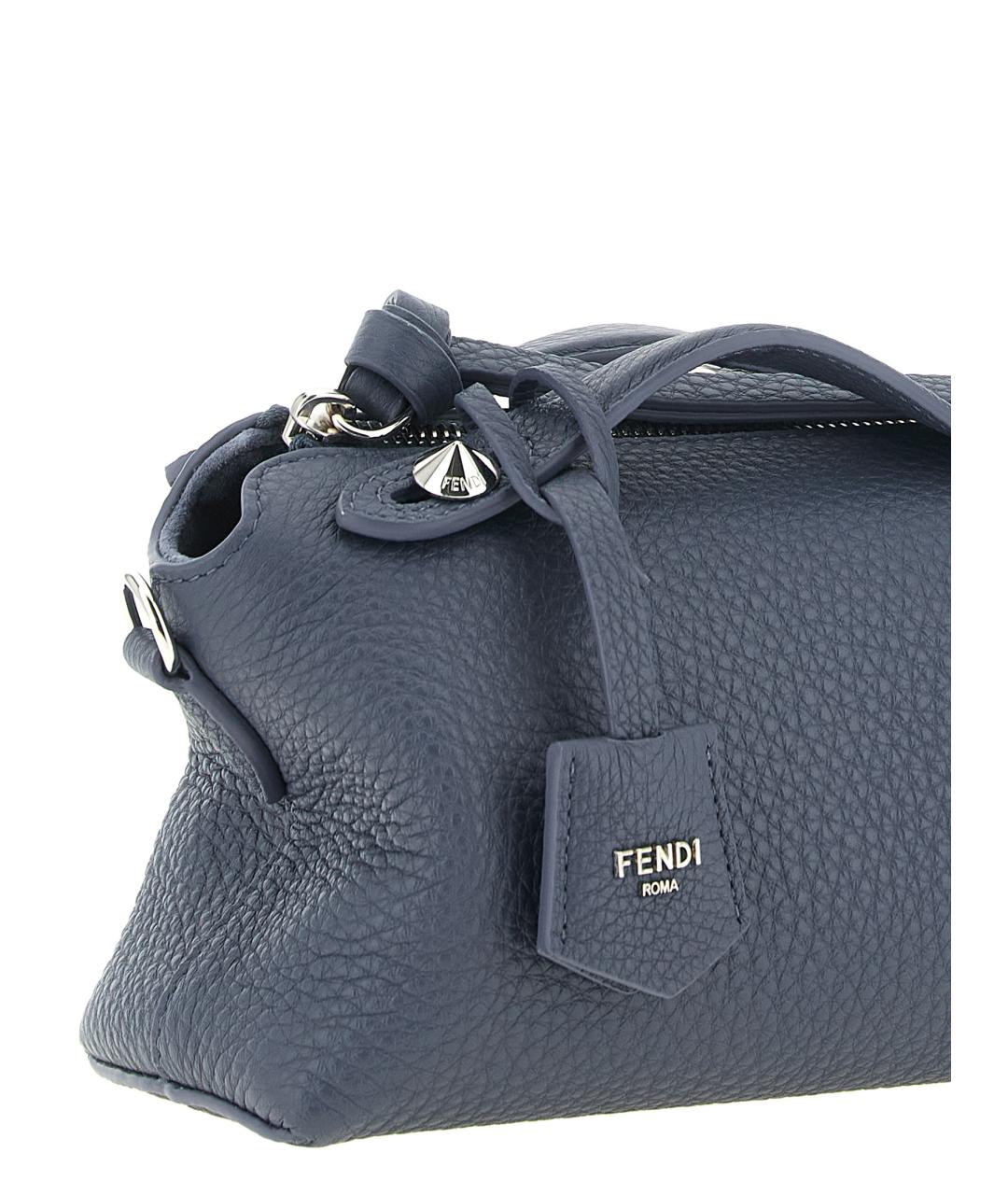 FENDI Синяя кожаная сумка через плечо, фото 3