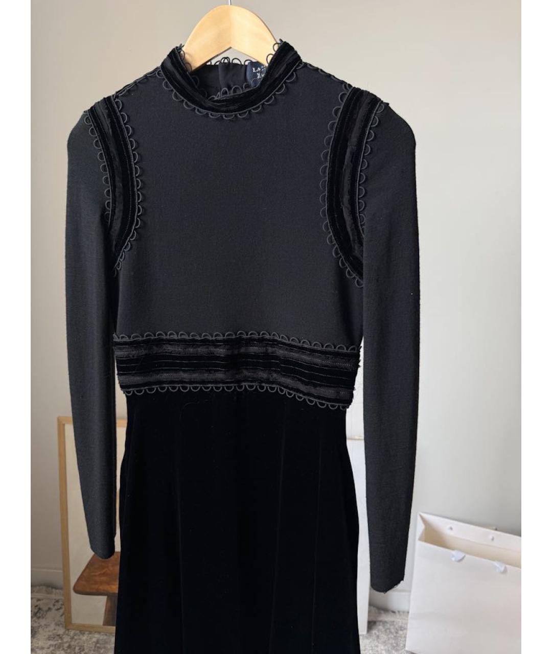 LANVIN Черное вечернее платье, фото 5