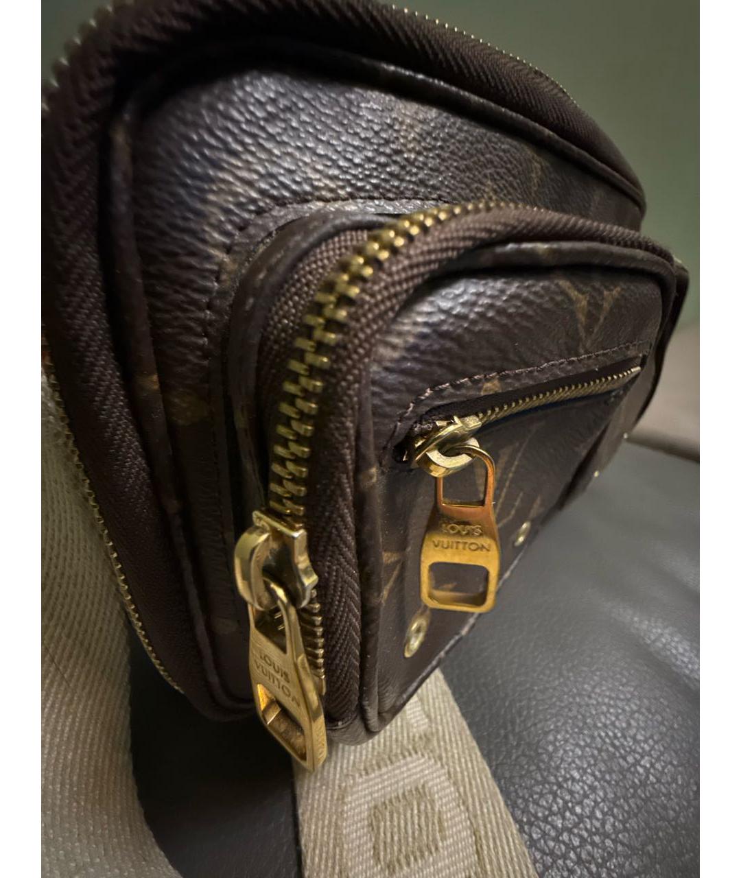 LOUIS VUITTON Коричневая сумка через плечо из канвы, фото 6