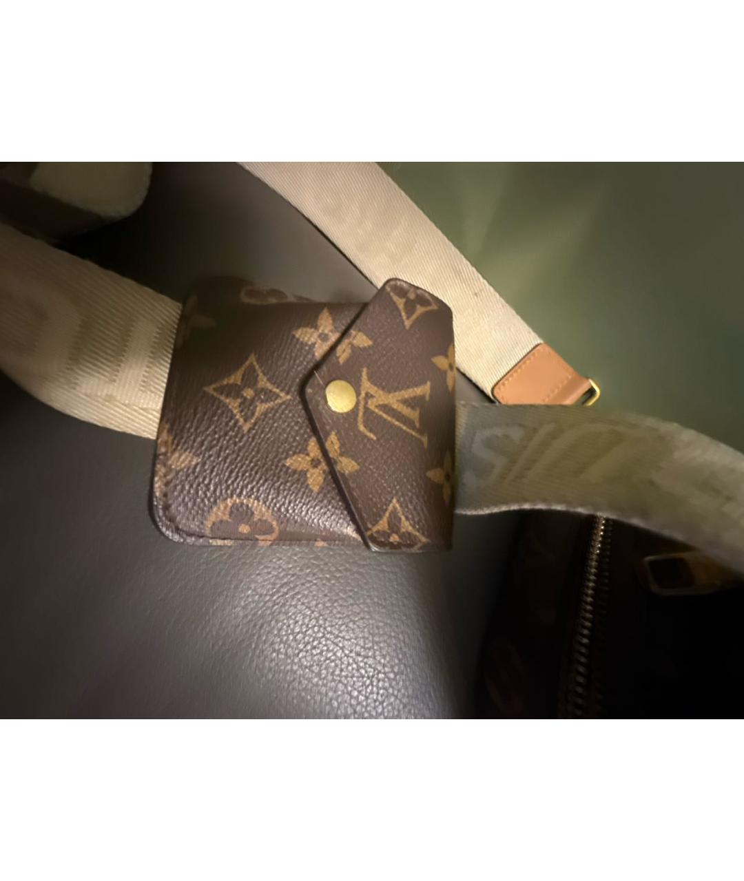 LOUIS VUITTON Коричневая сумка через плечо из канвы, фото 8