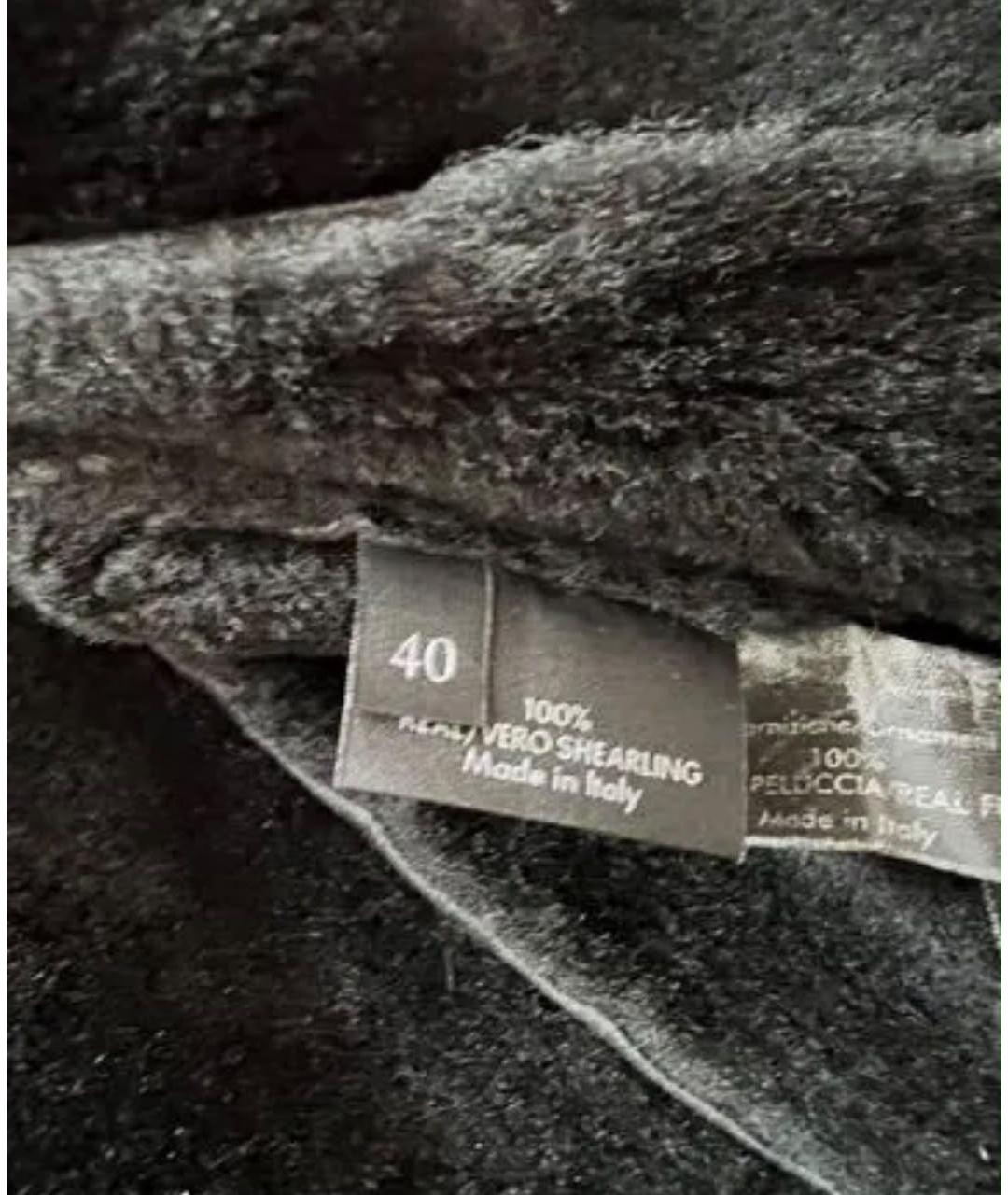 GUCCI Черная кожаная дубленка, фото 4