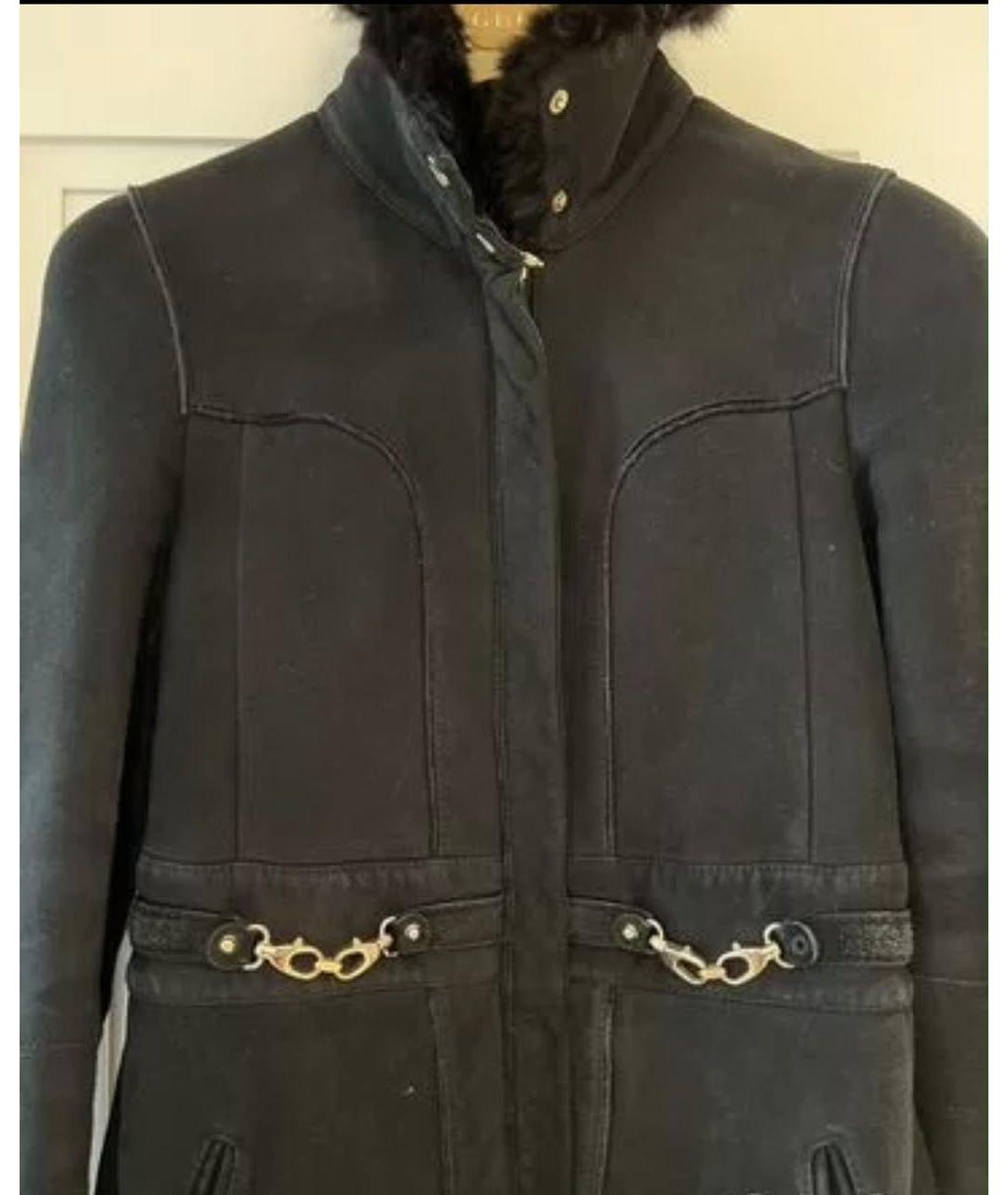 GUCCI Черная кожаная дубленка, фото 2