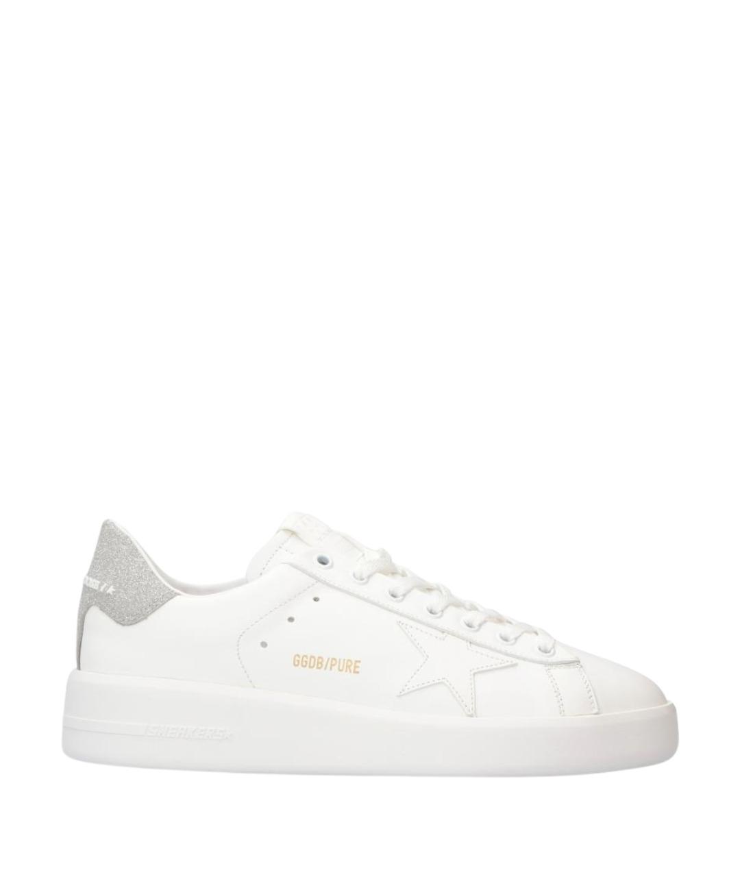 GOLDEN GOOSE Белые кожаные кеды, фото 1