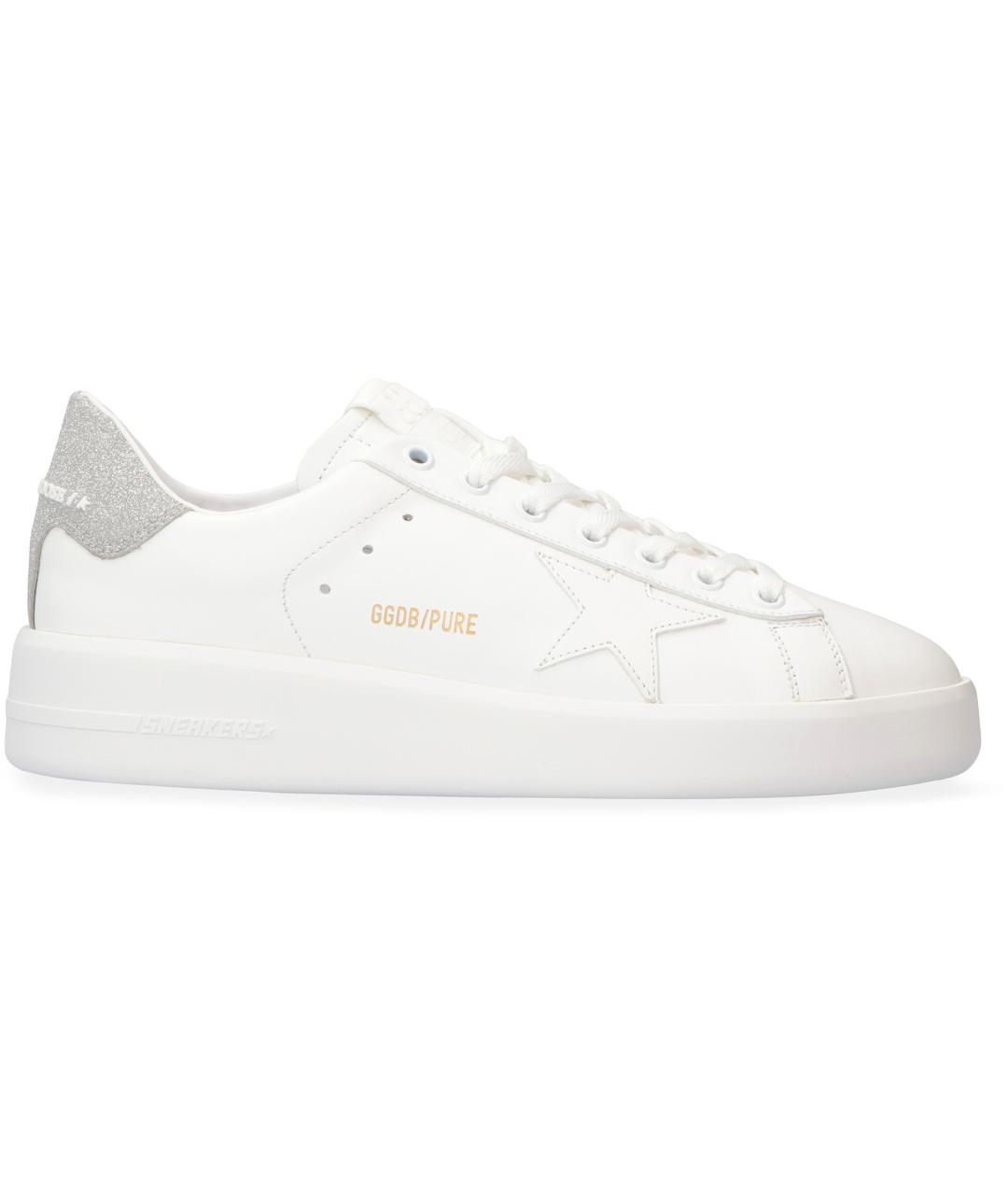 GOLDEN GOOSE Белые кожаные кеды, фото 2