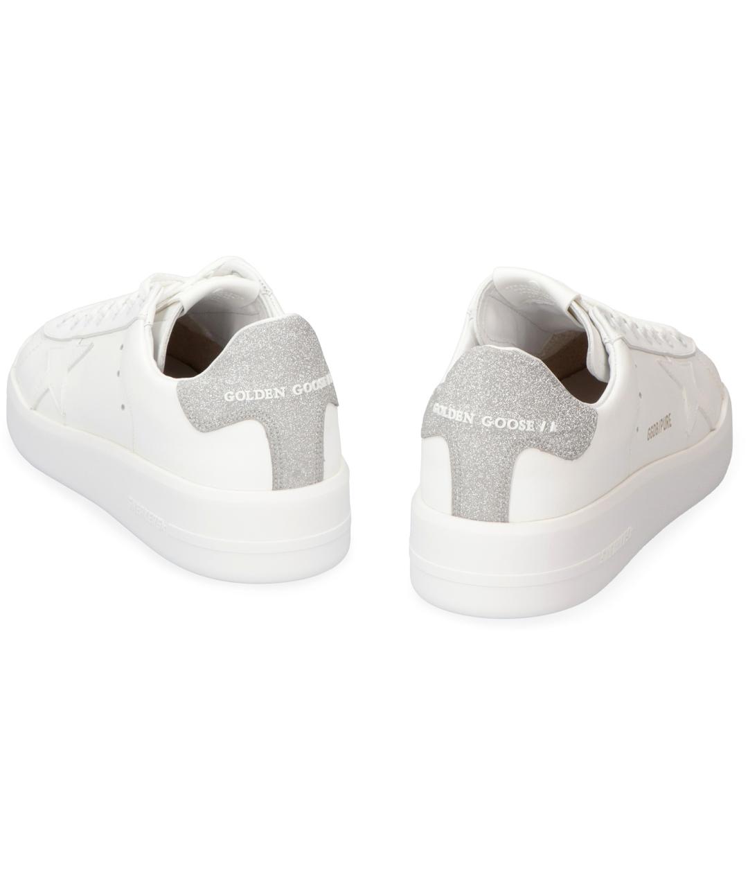 GOLDEN GOOSE Белые кожаные кеды, фото 4