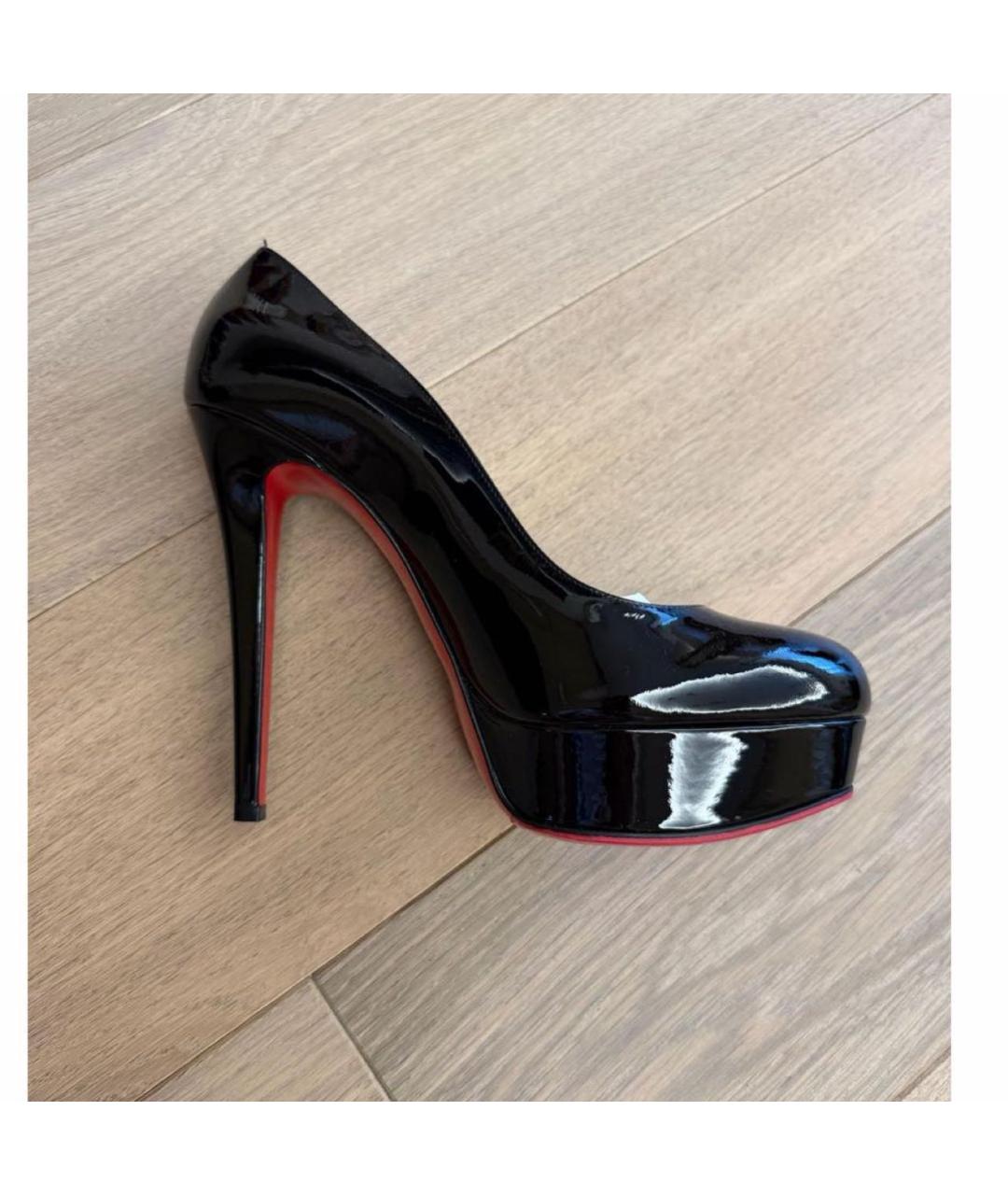 CHRISTIAN LOUBOUTIN Черные туфли из лакированной кожи, фото 4