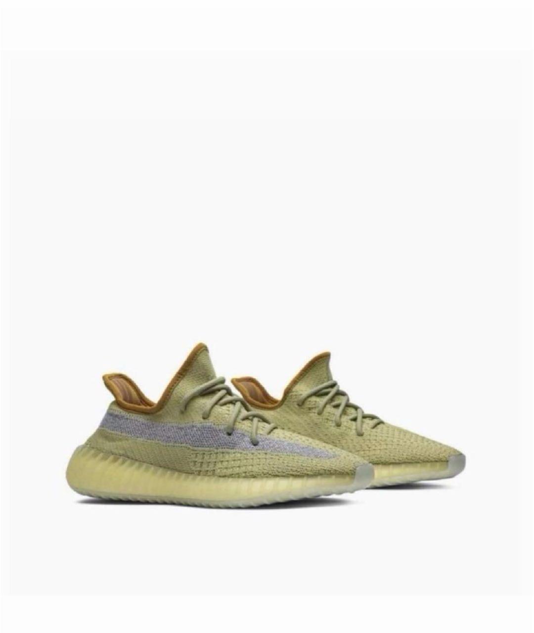 ADIDAS YEEZY Горчичные текстильные кроссовки, фото 3