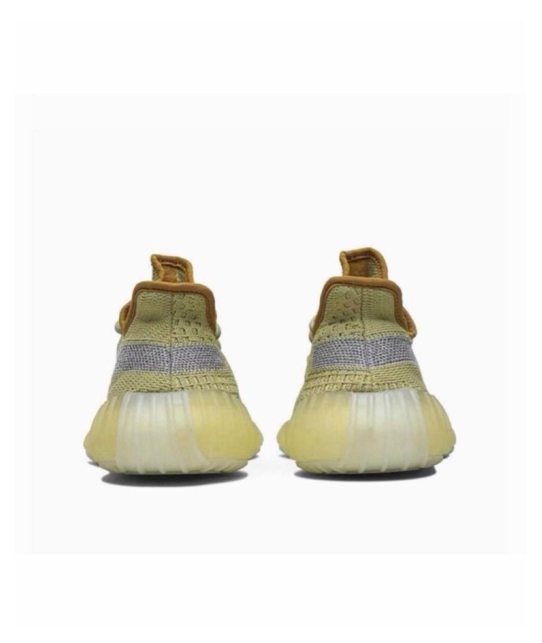 ADIDAS YEEZY Горчичные текстильные кроссовки, фото 4