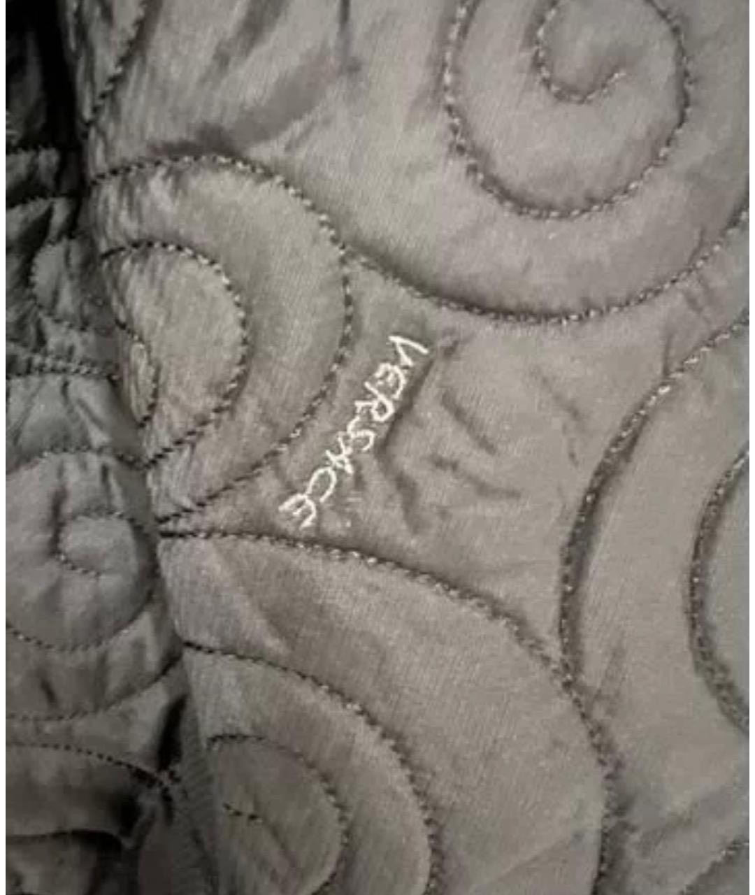 VERSACE Черная кожаная куртка, фото 8