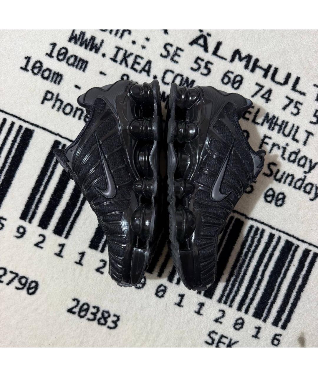 NIKE Черные синтетические низкие кроссовки / кеды, фото 3