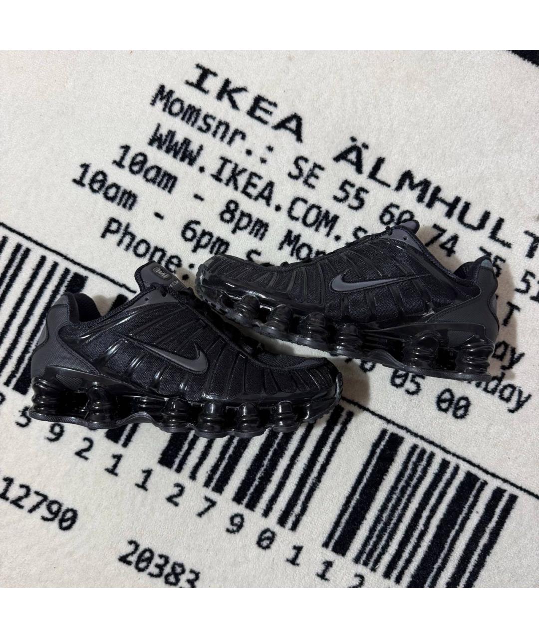 NIKE Черные синтетические низкие кроссовки / кеды, фото 6
