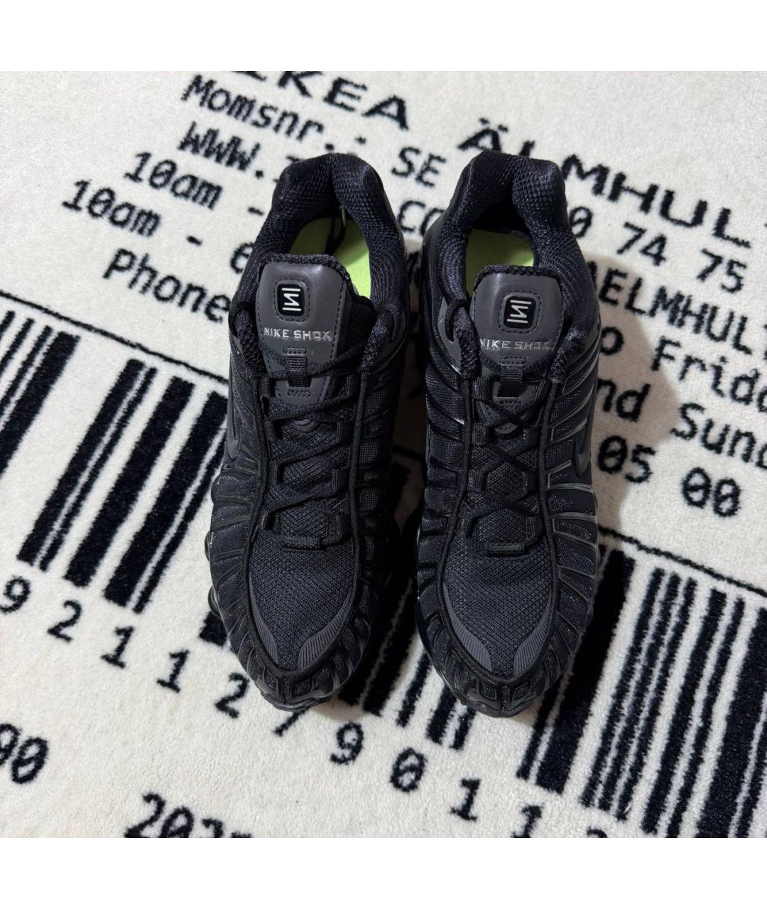 NIKE Черные синтетические низкие кроссовки / кеды, фото 2