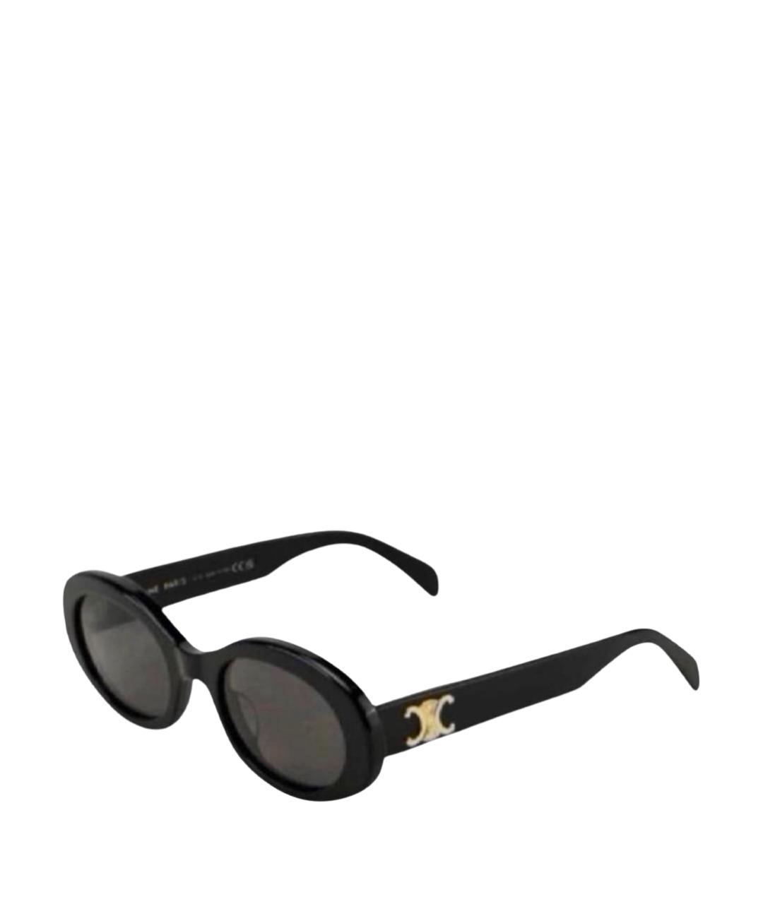 CELINE Черные пластиковые солнцезащитные очки, фото 1