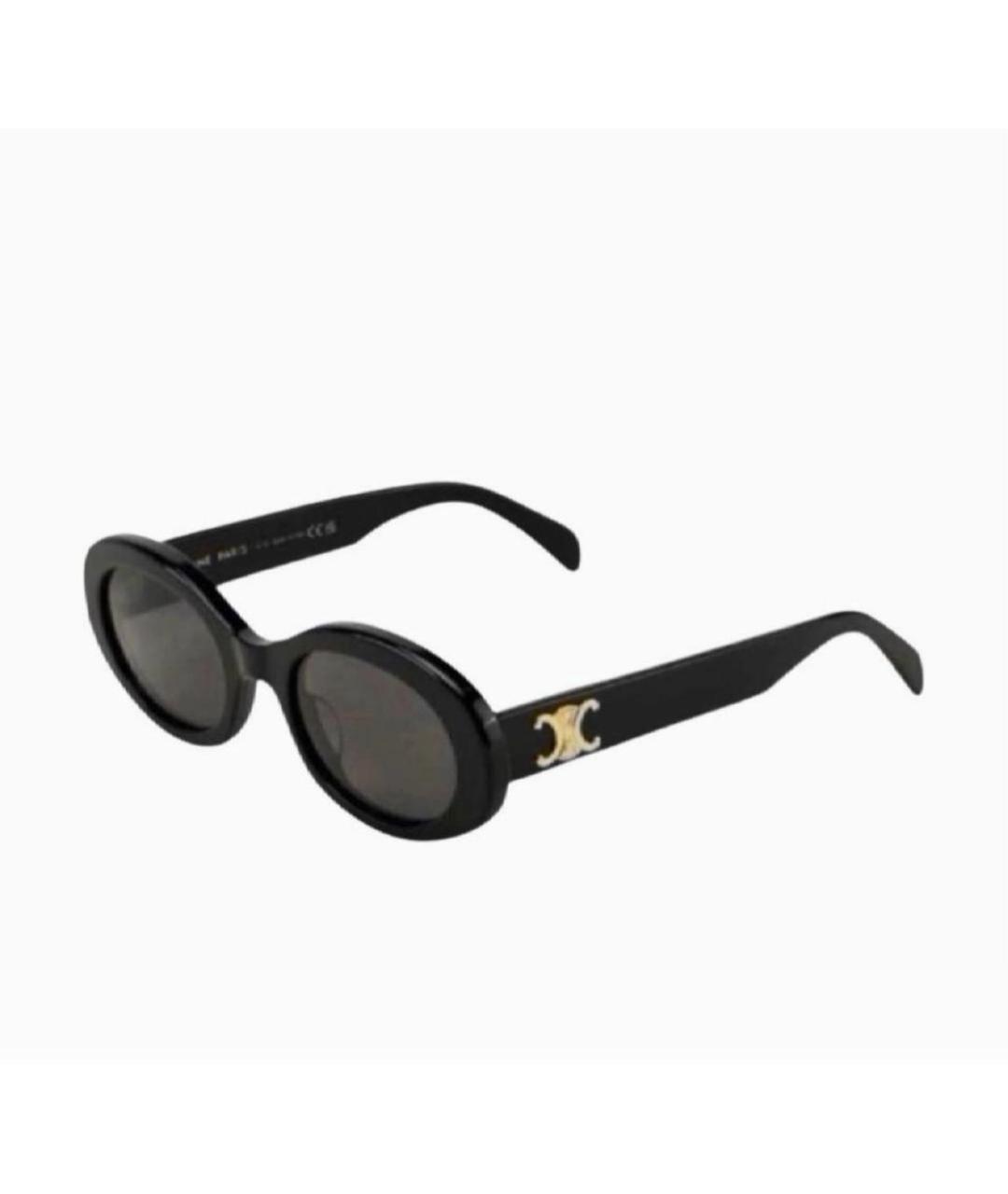 CELINE Черные пластиковые солнцезащитные очки, фото 4