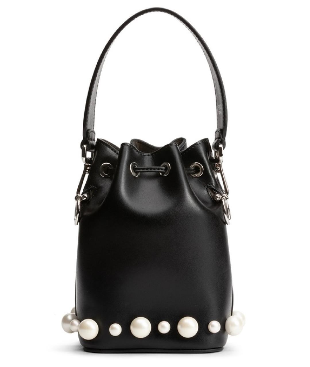 FENDI Черная кожаная сумка через плечо, фото 3