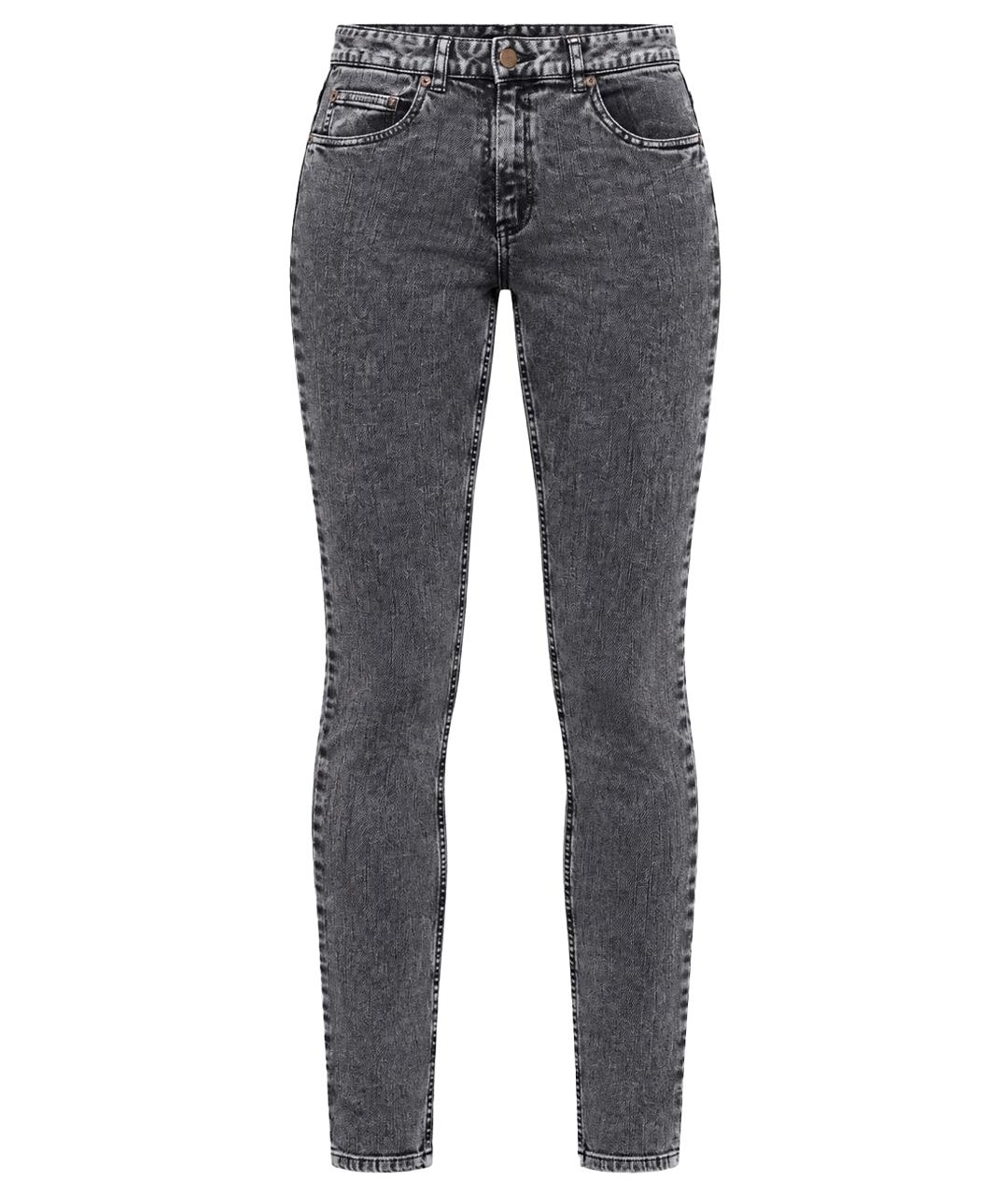 MAISON MARGIELA Серые хлопко-эластановые джинсы слим, фото 10