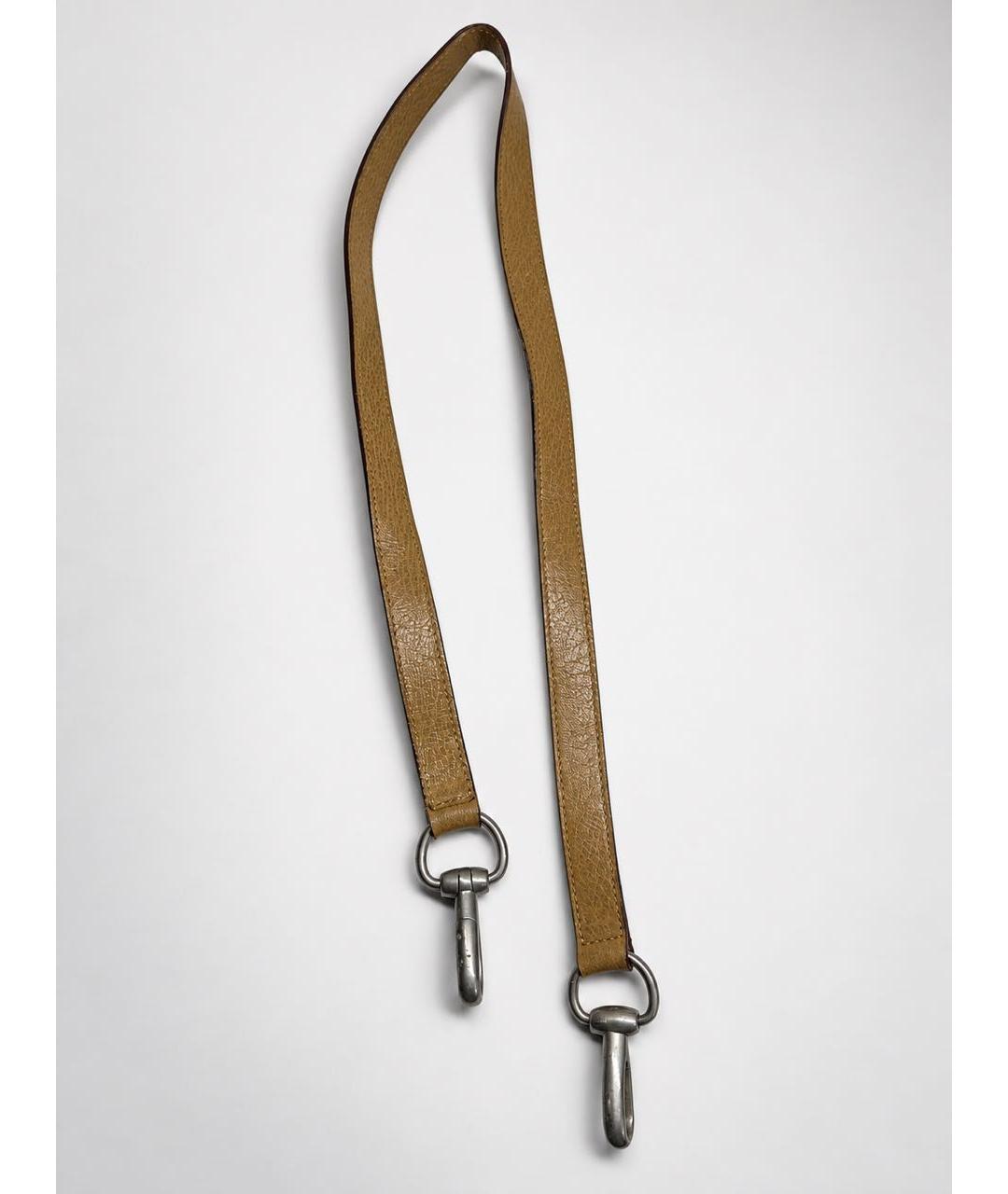GUCCI Бежевая кожаная сумка с короткими ручками, фото 7