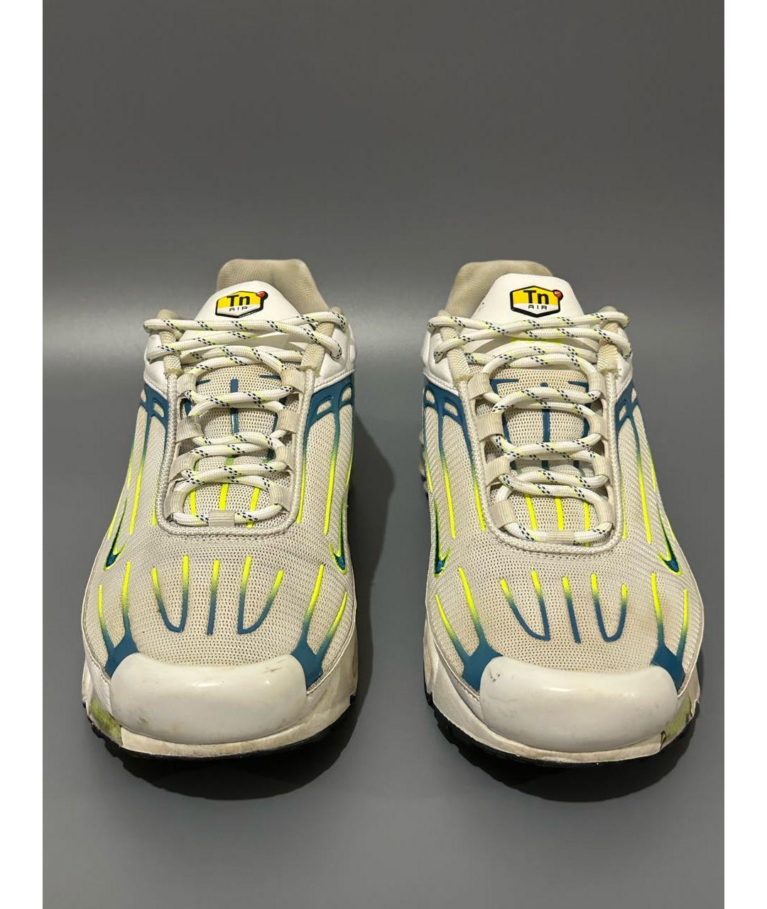 NIKE Белые синтетические низкие кроссовки / кеды, фото 2