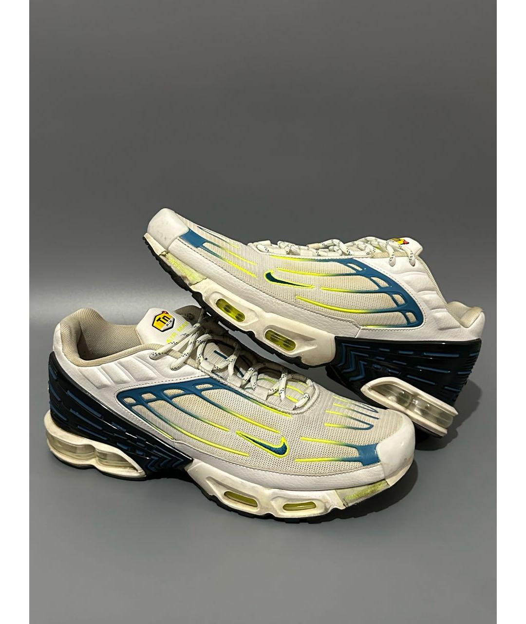 NIKE Белые синтетические низкие кроссовки / кеды, фото 6