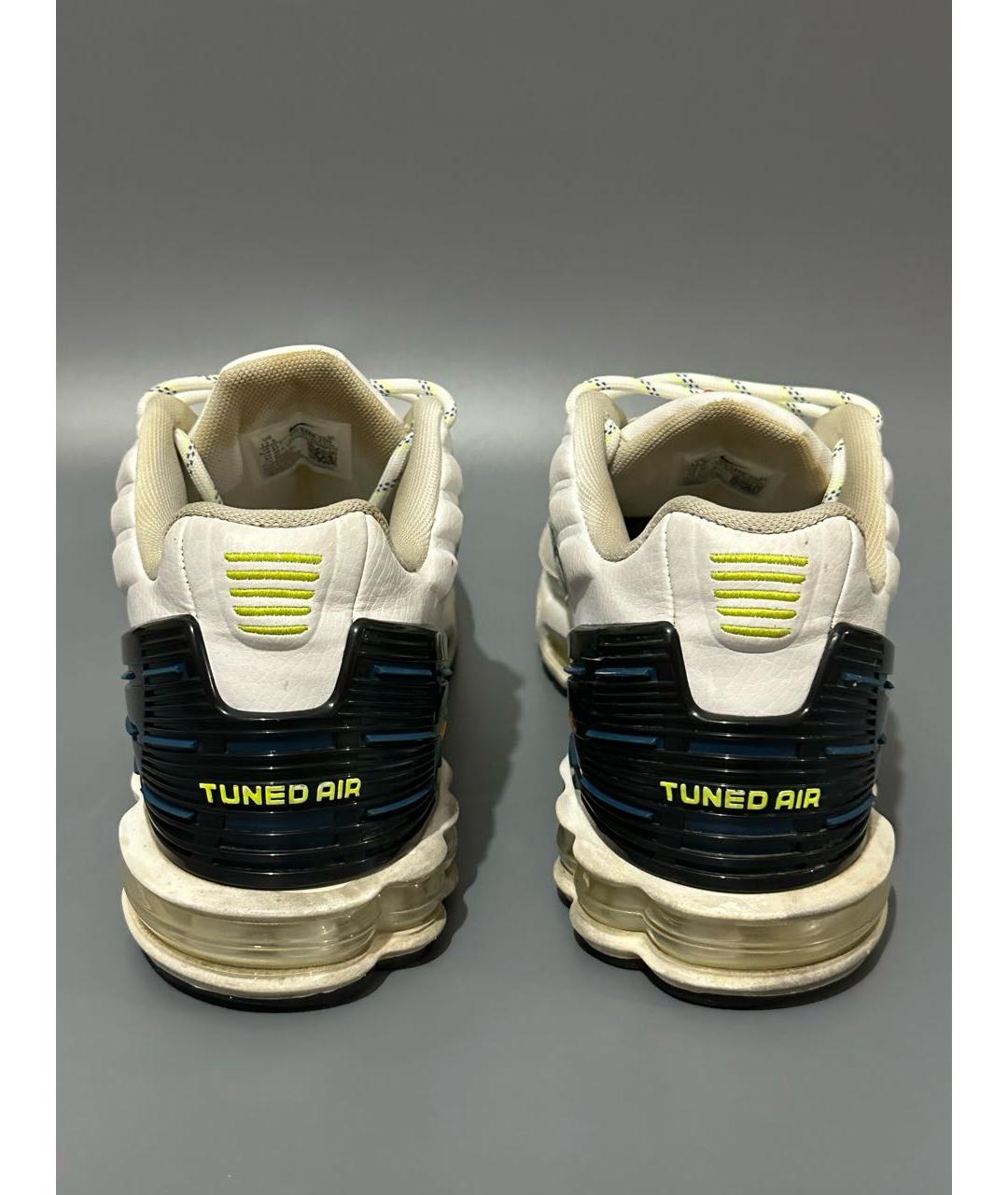 NIKE Белые синтетические низкие кроссовки / кеды, фото 4